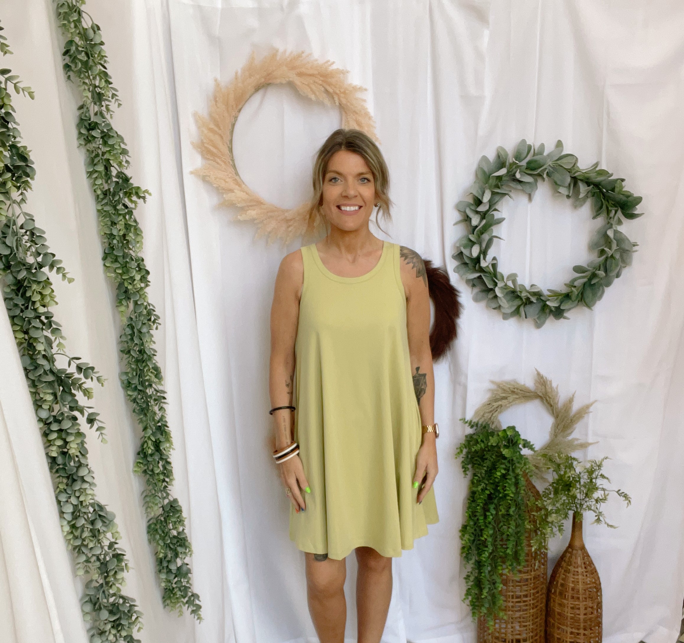 Be Cool A Line Dress-Acacia-Final Sale-Dresses-be cool-The Silo Boutique, Women's Fashion Boutique Located in Warren and Grand Forks North Dakota