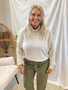 Cool Oatmeal Turtleneck Sweater-Sweaters-be cool-The Silo Boutique, Women's Fashion Boutique Located in Warren and Grand Forks North Dakota