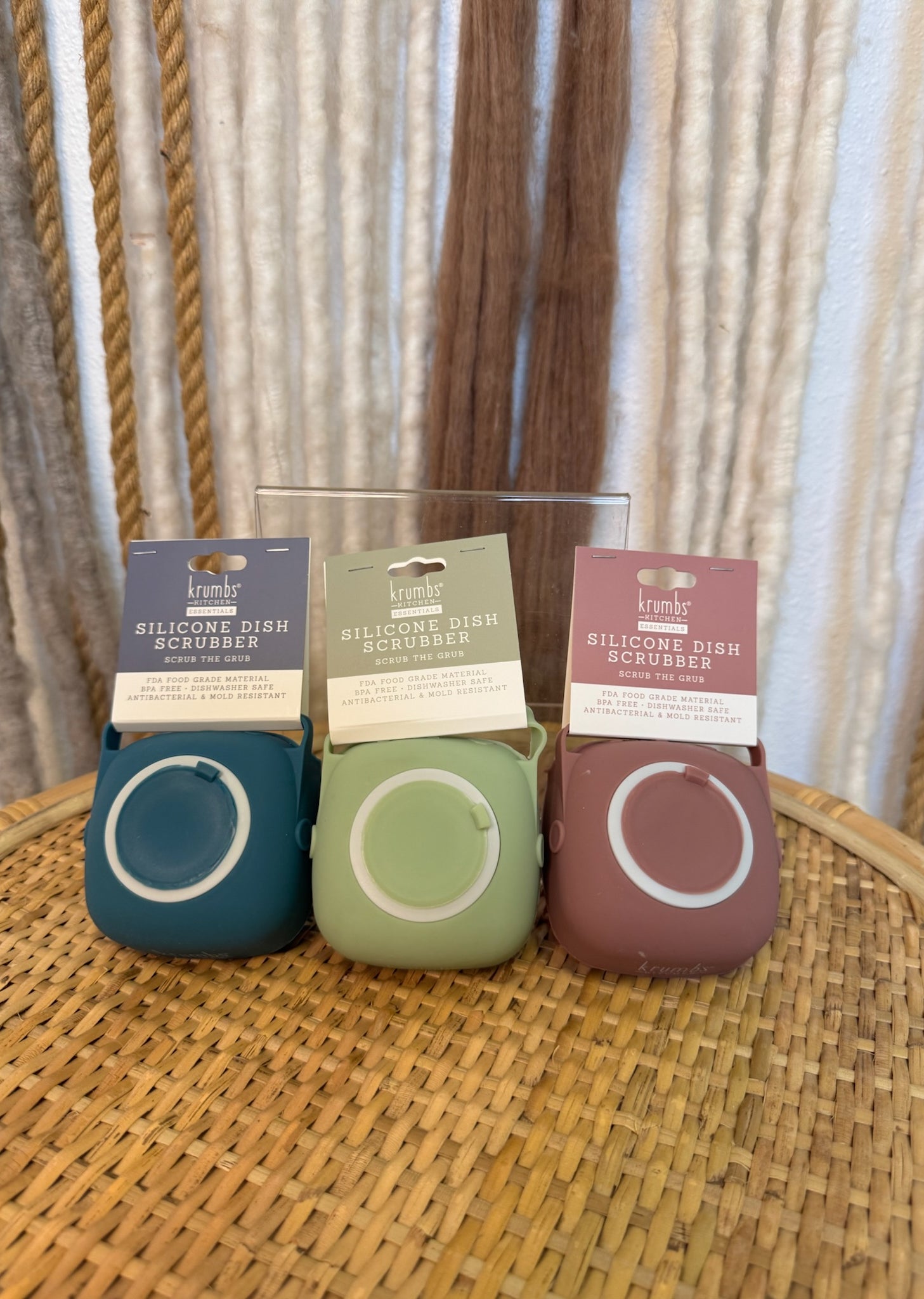 Krumbs Kitchen Silicone Dish Scrubber-Scrubbers-dm-The Silo Boutique, Women's Fashion Boutique Located in Warren and Grand Forks North Dakota