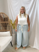 P Cill Cowl Tank Top-Cream-Tank Tops-p cill-The Silo Boutique, Women's Fashion Boutique Located in Warren and Grand Forks North Dakota