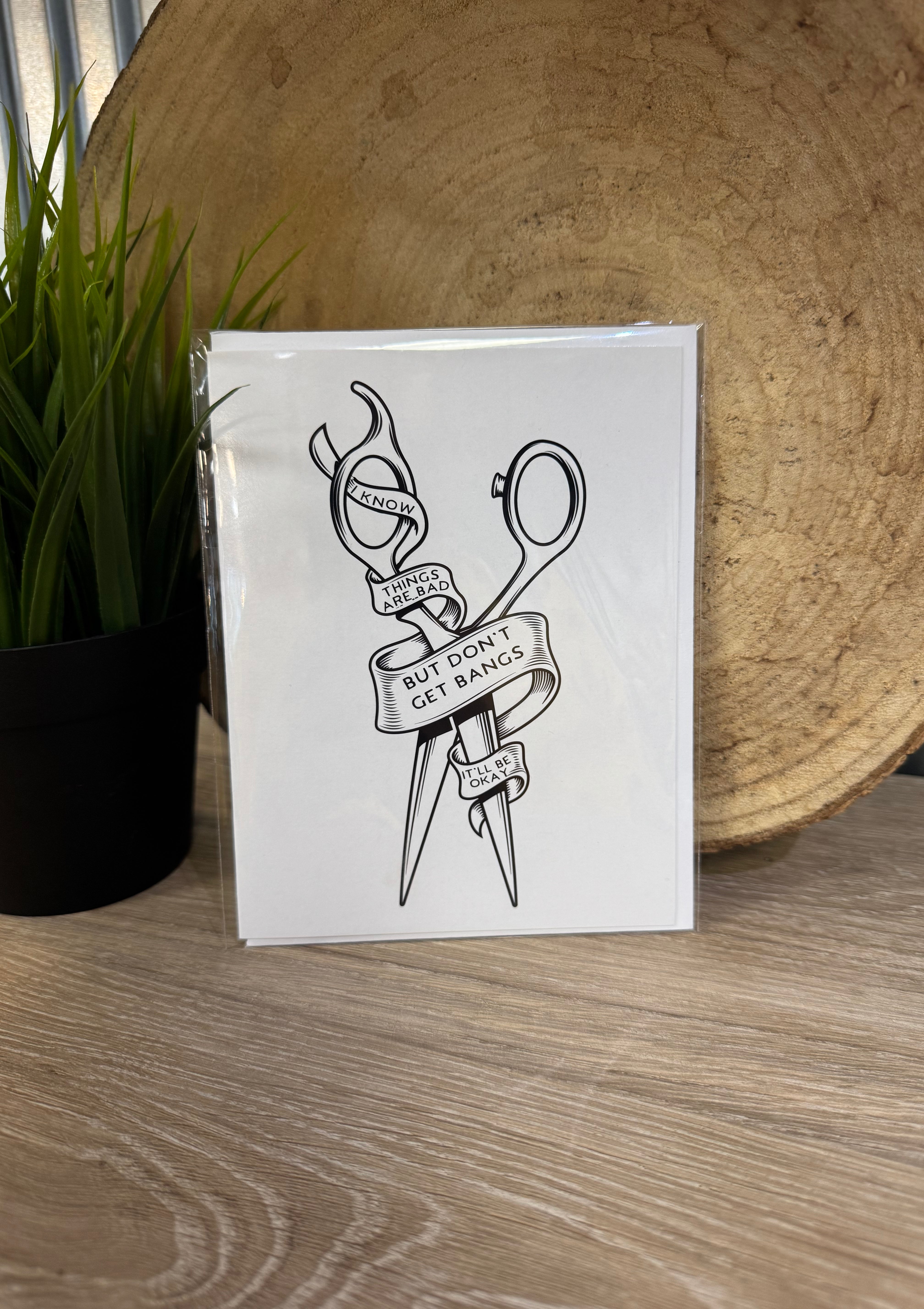 Don't Get Bangs Card-Cards-crooked halo-The Silo Boutique, Women's Fashion Boutique Located in Warren and Grand Forks North Dakota