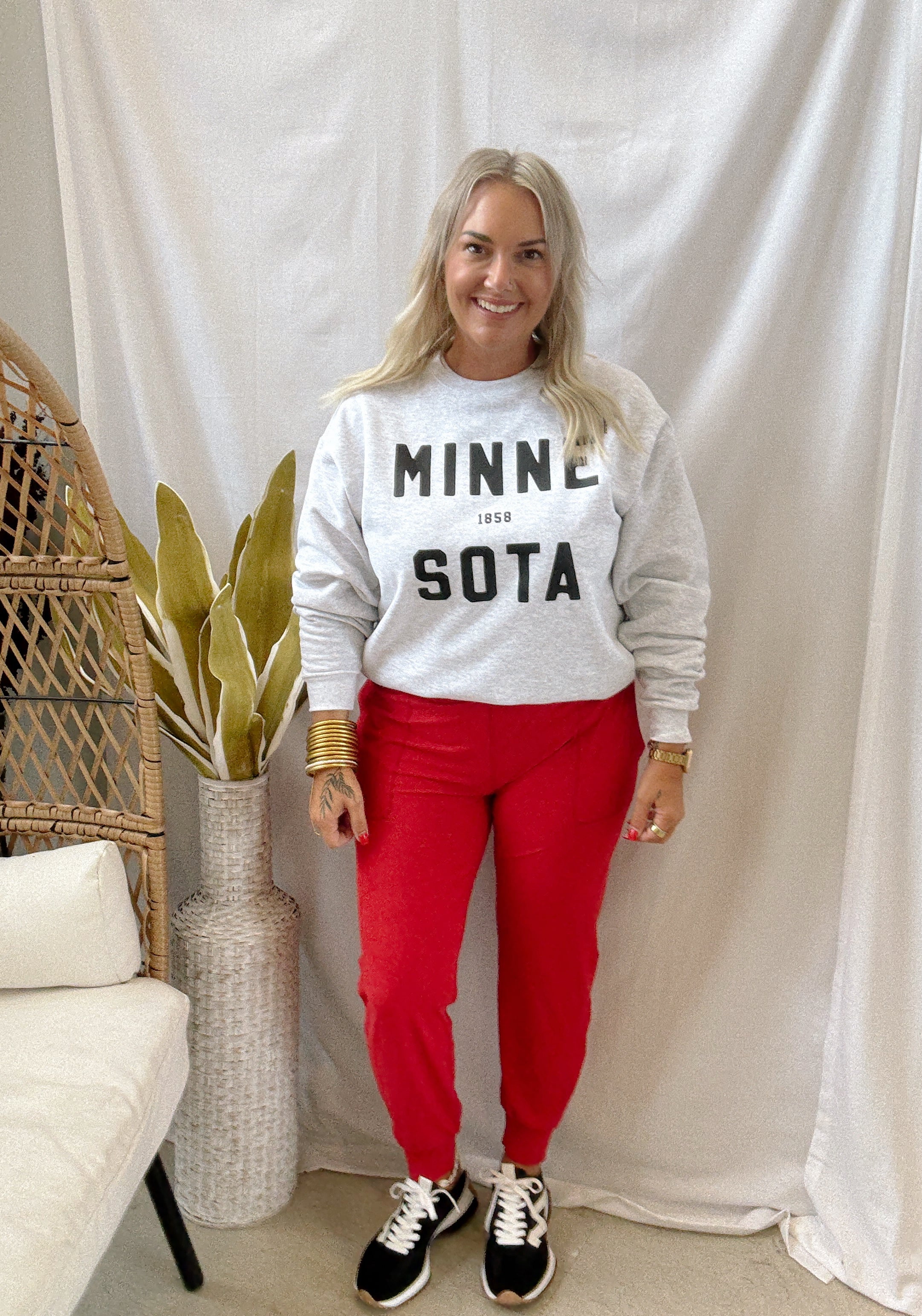Ash Minnesota Sweatshirt-Sweatshirts-218-The Silo Boutique, Women's Fashion Boutique Located in Warren and Grand Forks North Dakota