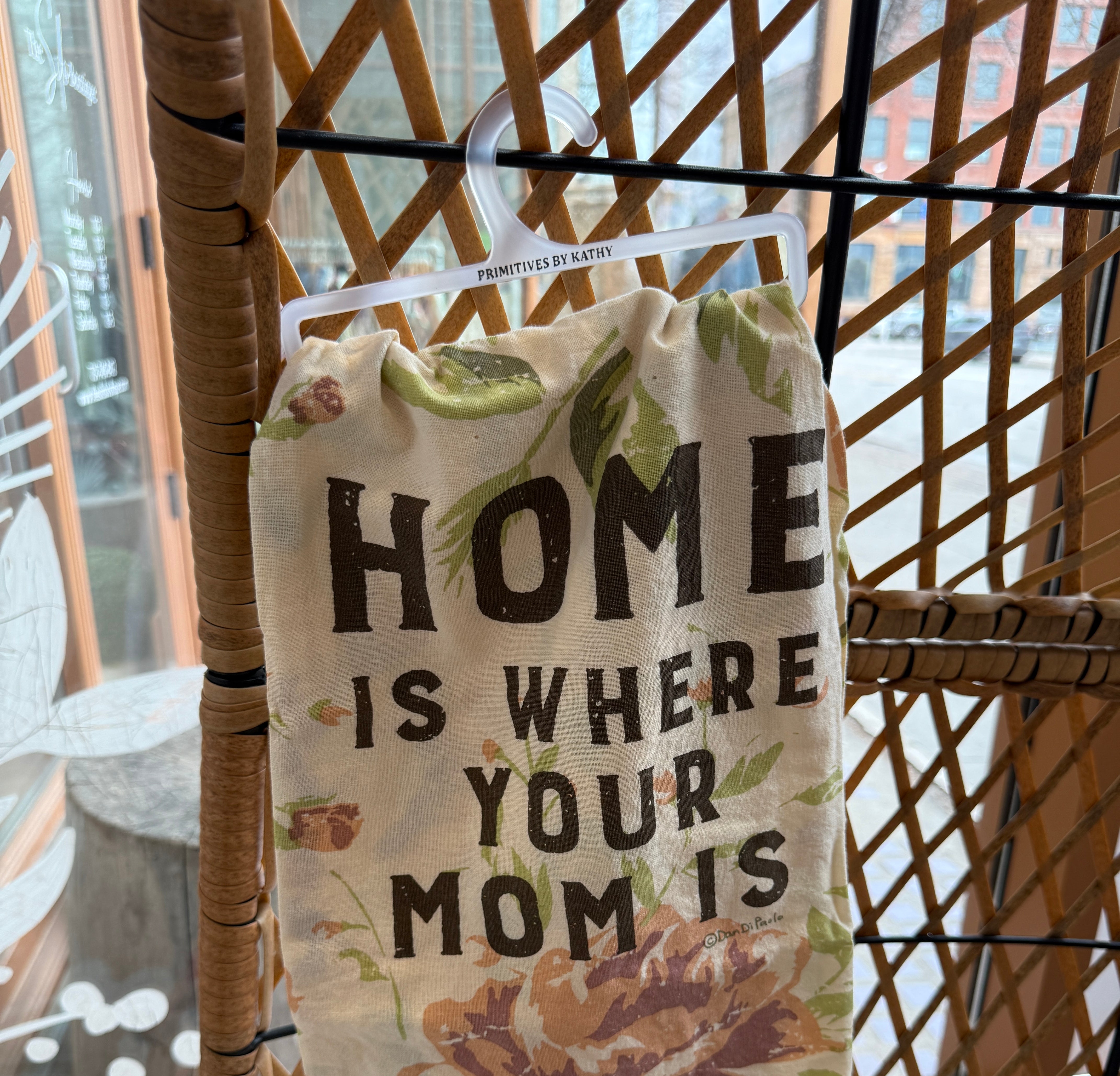Home is Where Your Mom Is Tea Towel-Tea Towels-primitives-The Silo Boutique, Women's Fashion Boutique Located in Warren and Grand Forks North Dakota