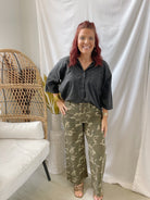 Stretch Camo Pants-Jeans-miou muse-The Silo Boutique, Women's Fashion Boutique Located in Warren and Grand Forks North Dakota