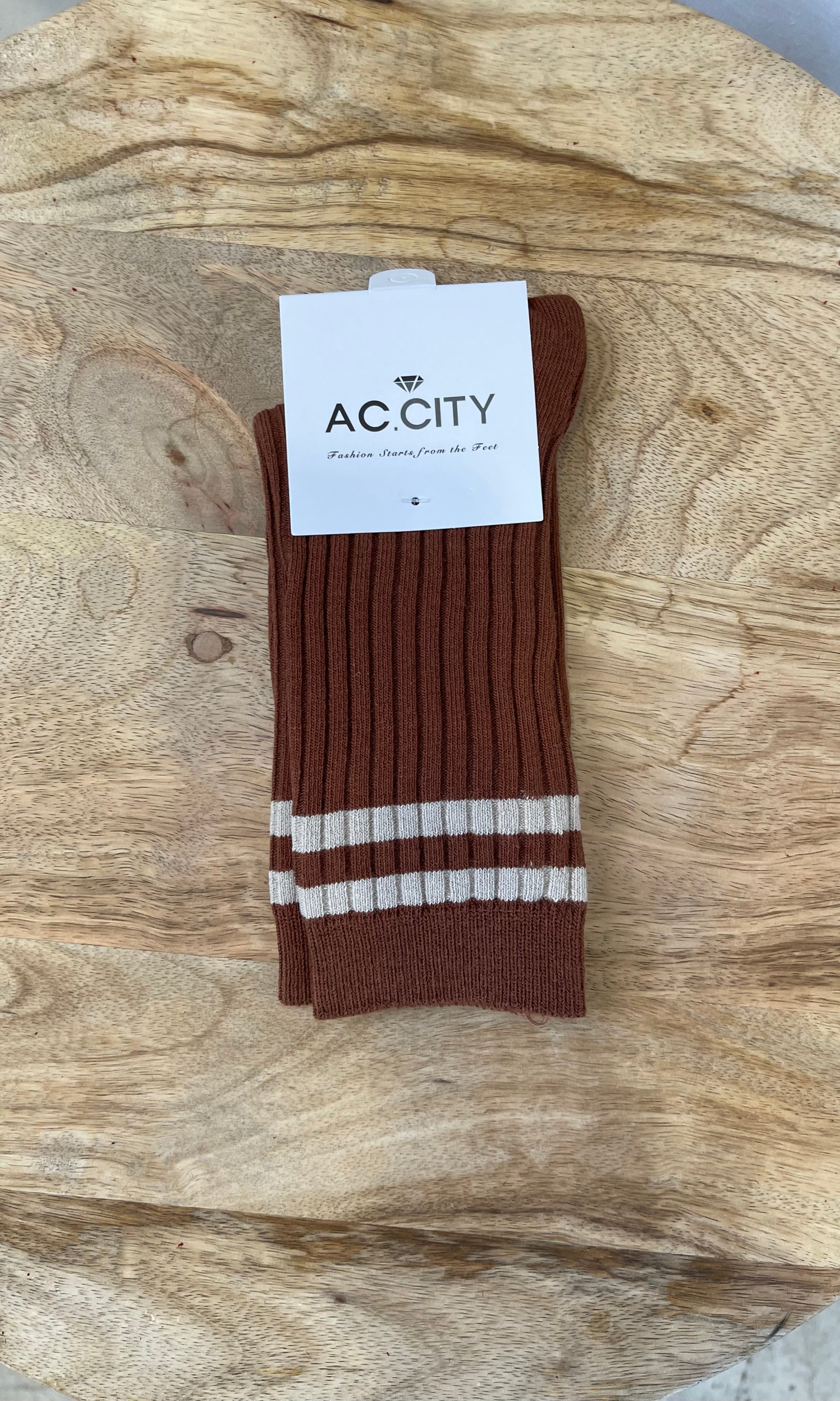 Classic Two Stripes Socks-socks-city-The Silo Boutique, Women's Fashion Boutique Located in Warren and Grand Forks North Dakota