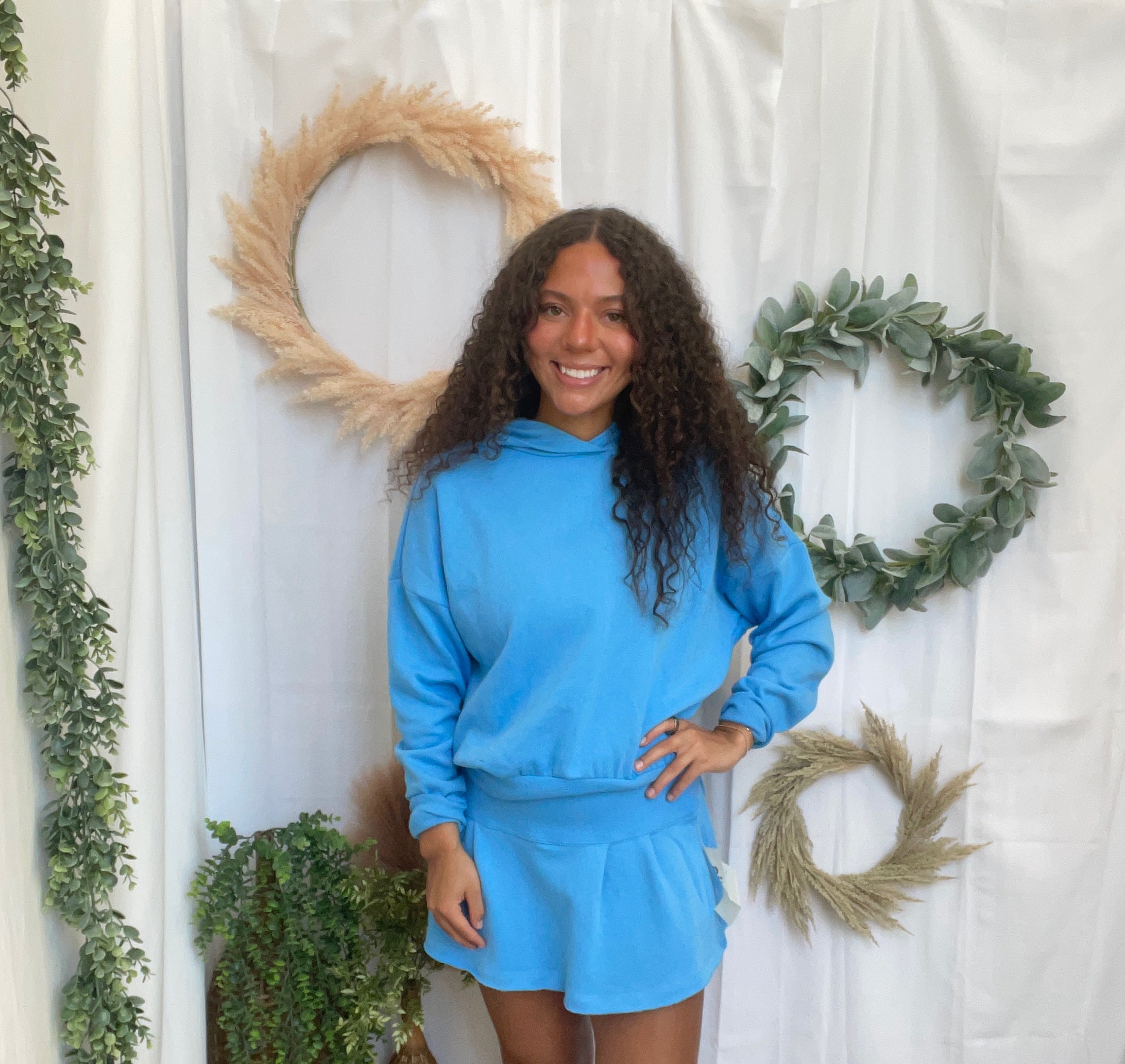 Mono B Icon Hoodie Set-Light Blue-Outfit Sets-mono b-The Silo Boutique, Women's Fashion Boutique Located in Warren and Grand Forks North Dakota