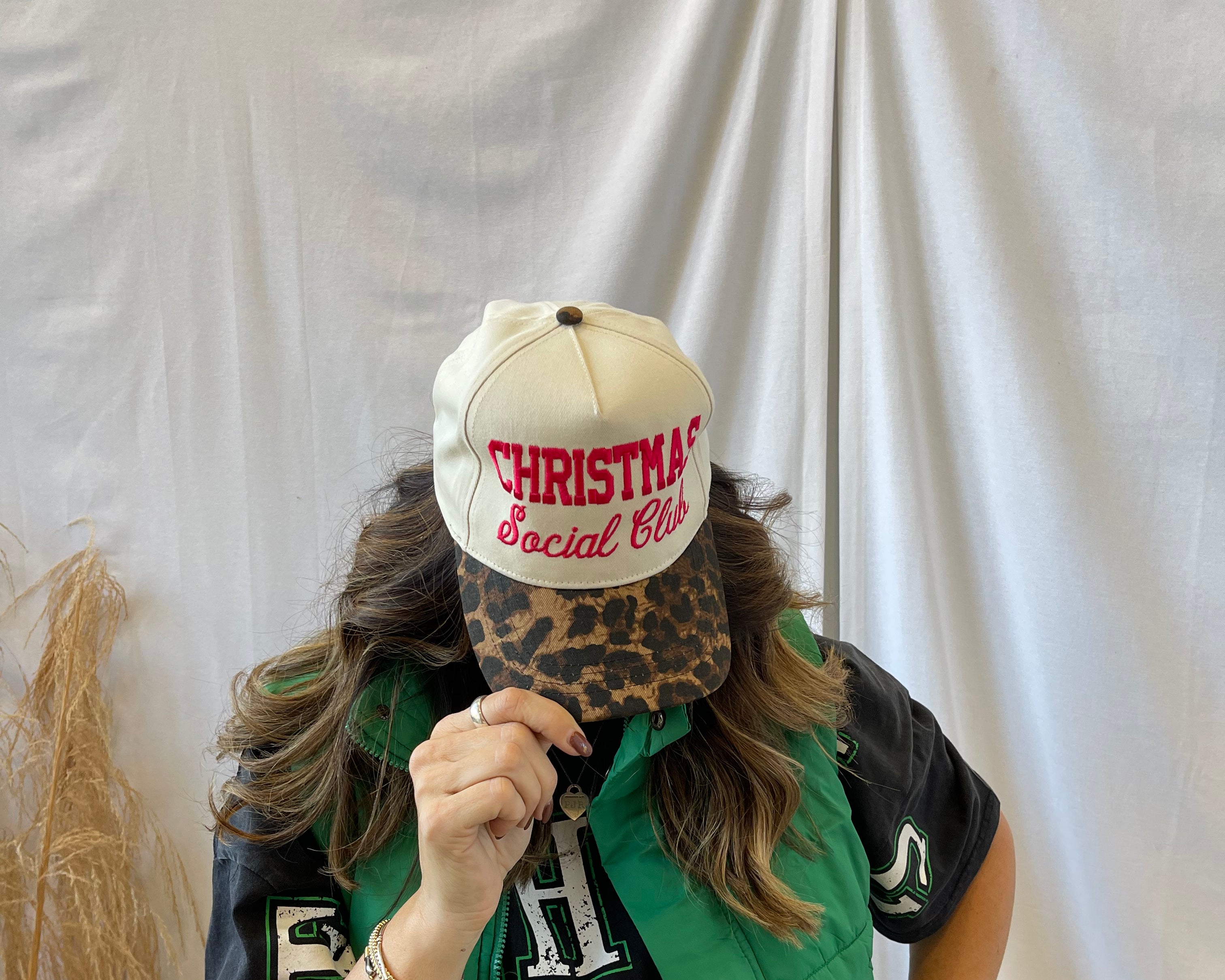 Christmas Social Club Hat-Hats-p&d-The Silo Boutique, Women's Fashion Boutique Located in Warren and Grand Forks North Dakota