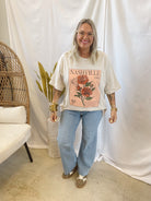 Nashville Postage Stamp Graphic Tee-Graphic Tees-zutter-The Silo Boutique, Women's Fashion Boutique Located in Warren and Grand Forks North Dakota