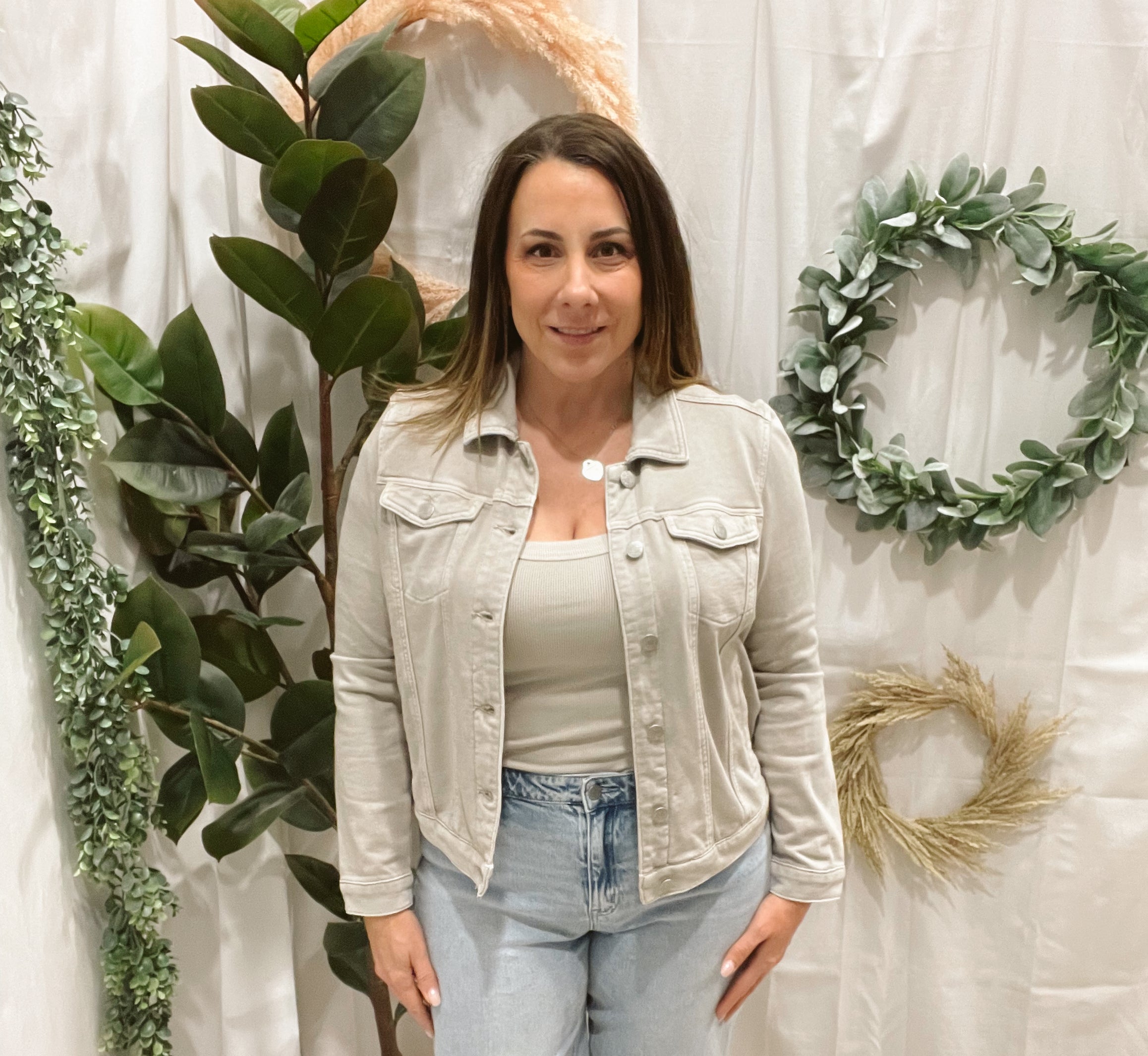 Be Cool Light Stone Soft Jacket-Shackets-be cool-The Silo Boutique, Women's Fashion Boutique Located in Warren and Grand Forks North Dakota