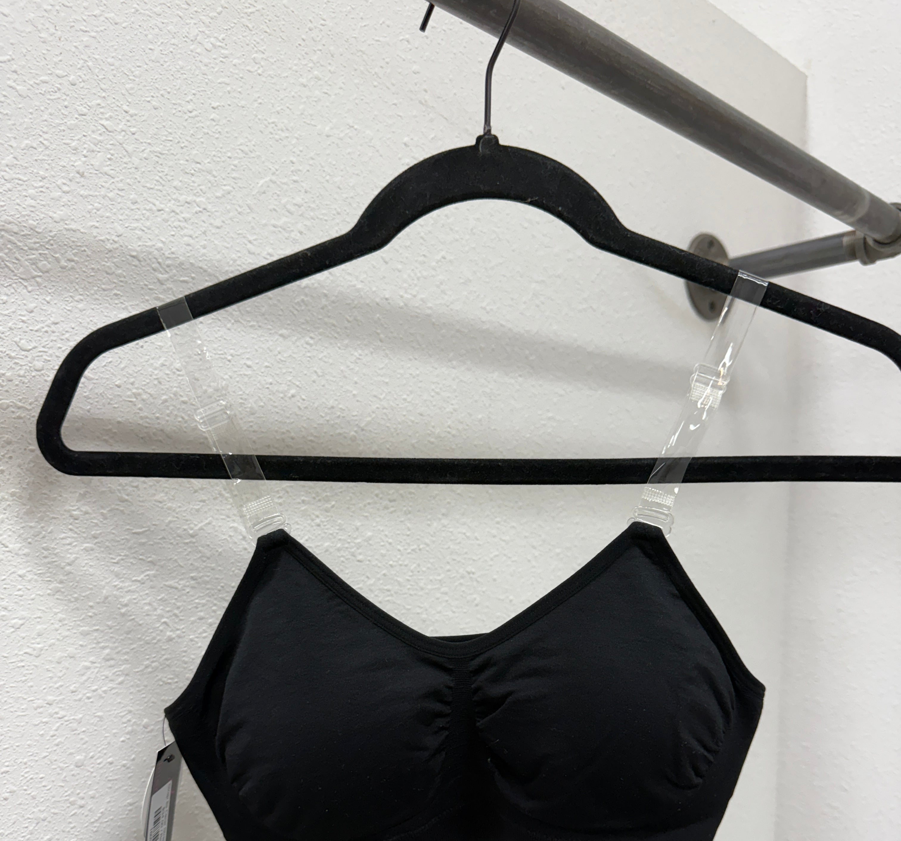 Strap Its Clear Strap Bra-Black-Bralettes-strap its-The Silo Boutique, Women's Fashion Boutique Located in Warren and Grand Forks North Dakota