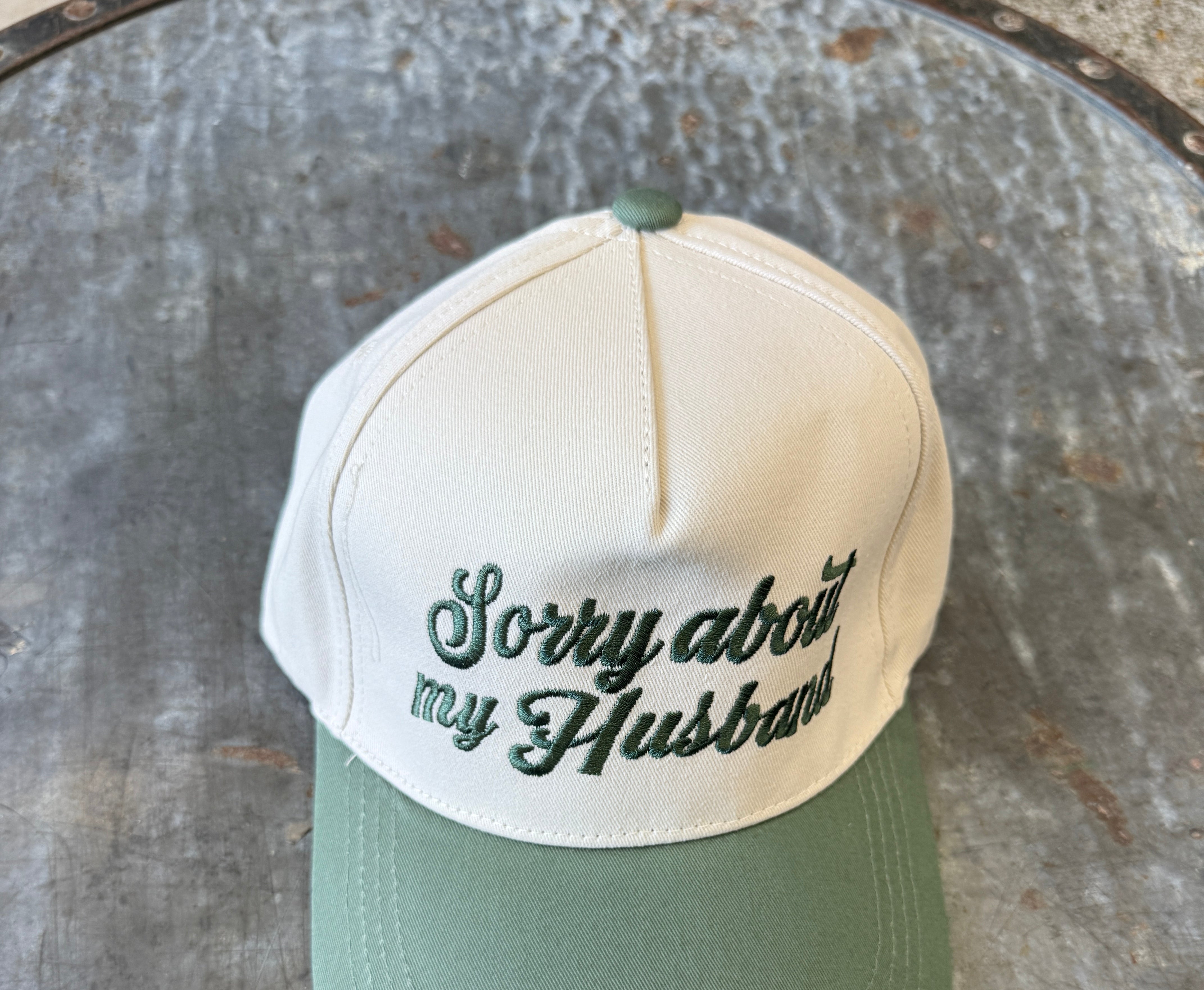 Sorry About My Husband Hat-Hats-Zenana-The Silo Boutique, Women's Fashion Boutique Located in Warren and Grand Forks North Dakota