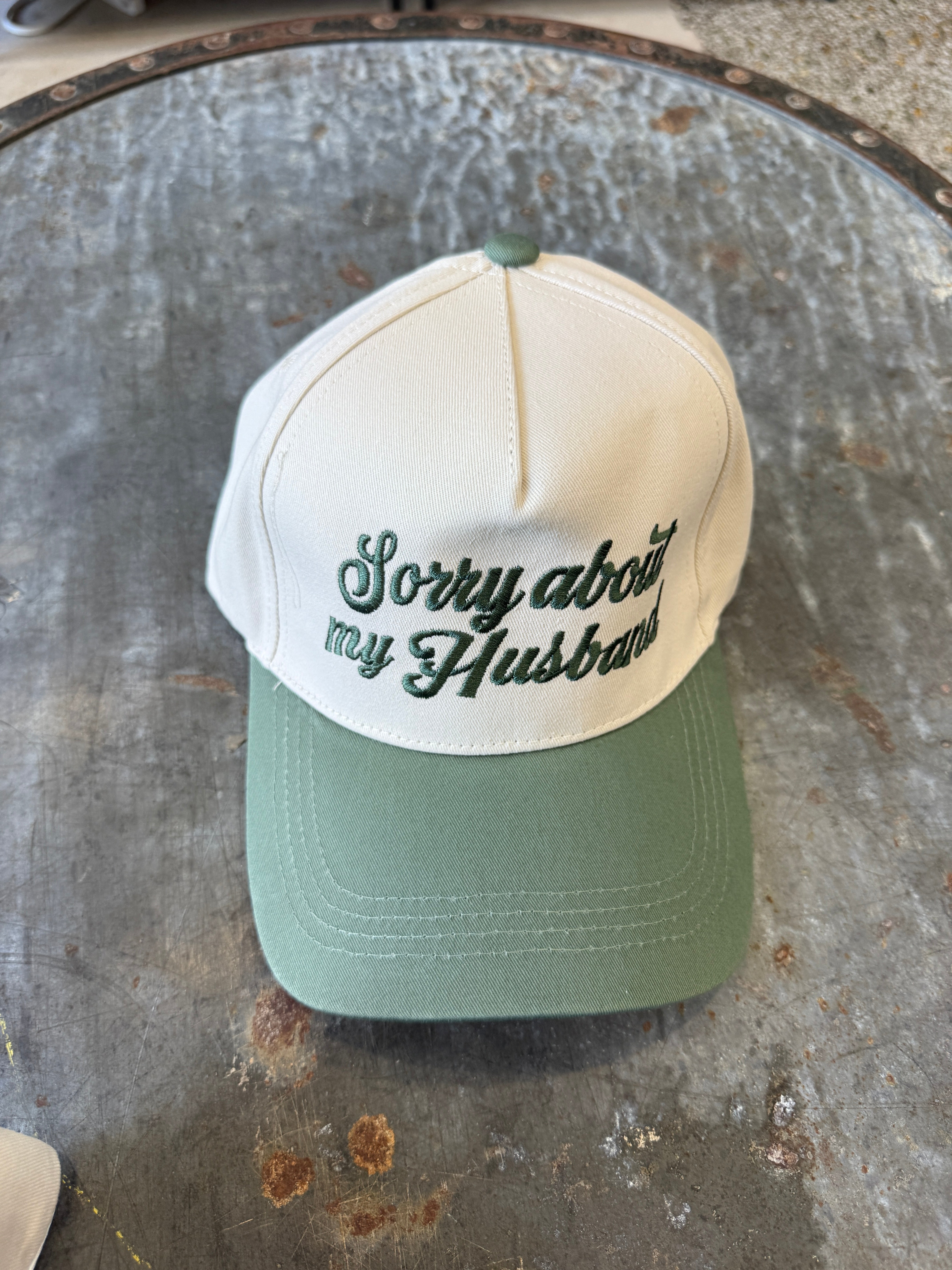 Sorry About My Husband Hat-Hats-Zenana-The Silo Boutique, Women's Fashion Boutique Located in Warren and Grand Forks North Dakota