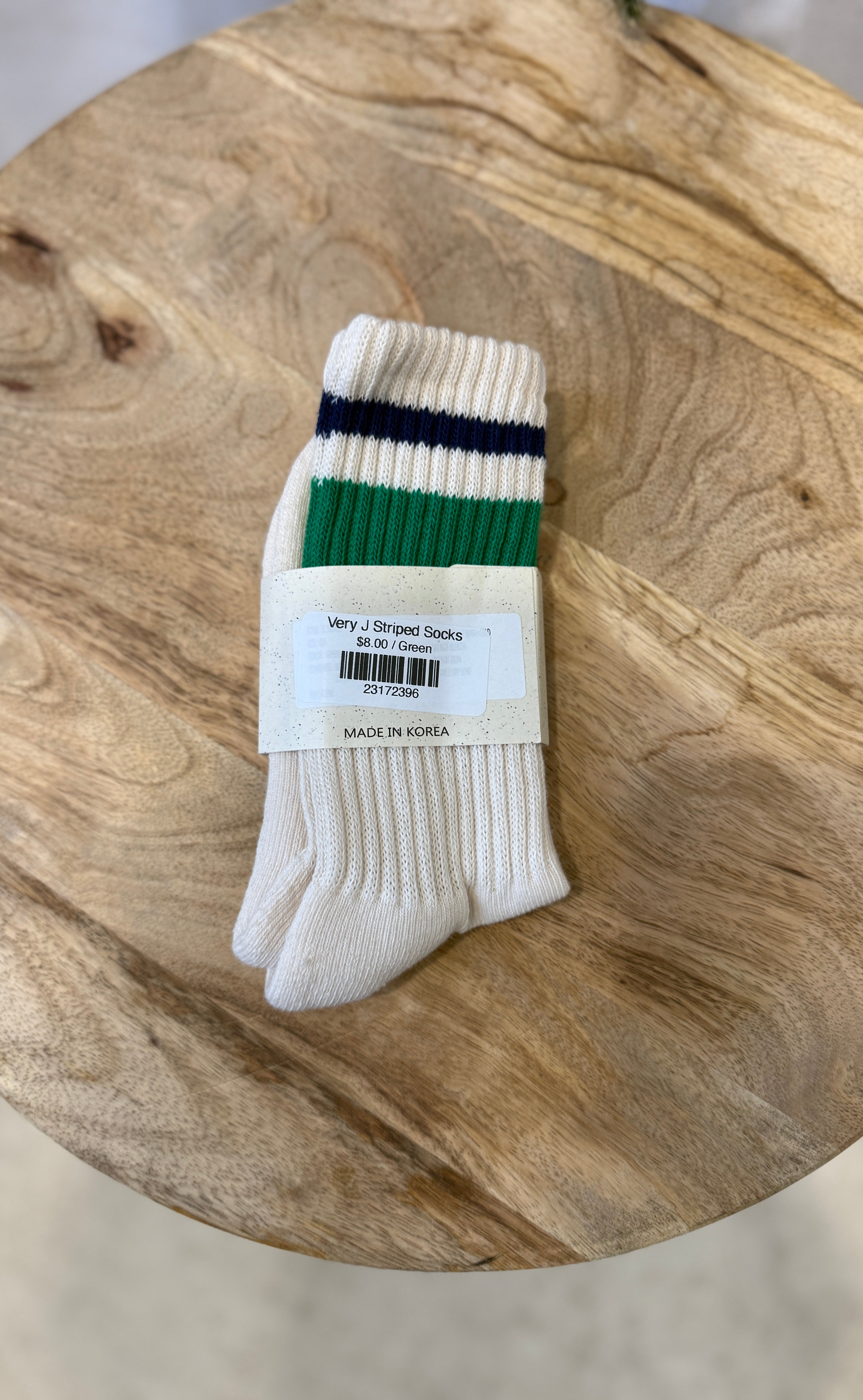 Very J Striped Socks-Socks-very j-The Silo Boutique, Women's Fashion Boutique Located in Warren and Grand Forks North Dakota