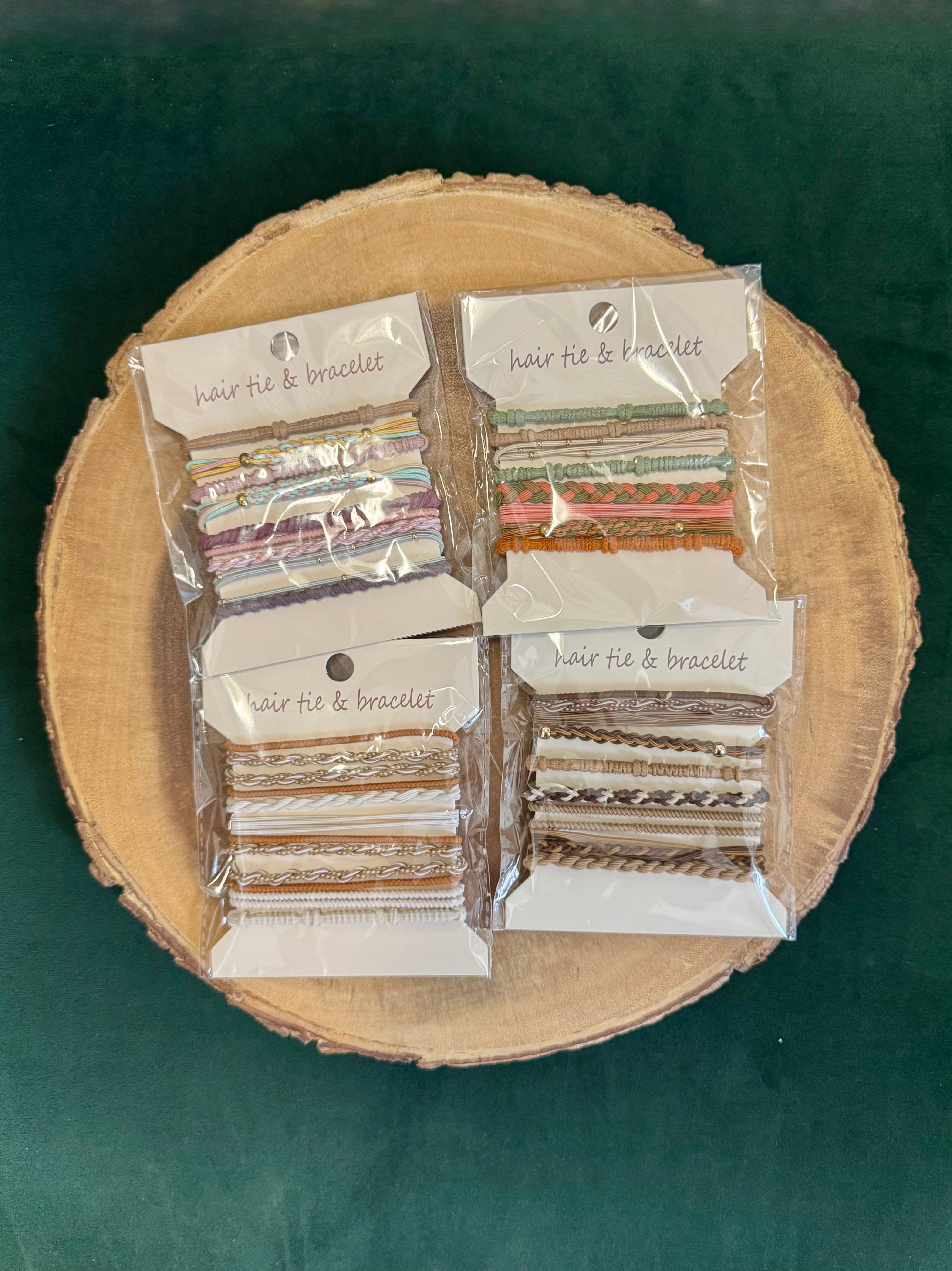 Lynn Hair Ties Bracelet-Bracelets-joss-The Silo Boutique, Women's Fashion Boutique Located in Warren and Grand Forks North Dakota