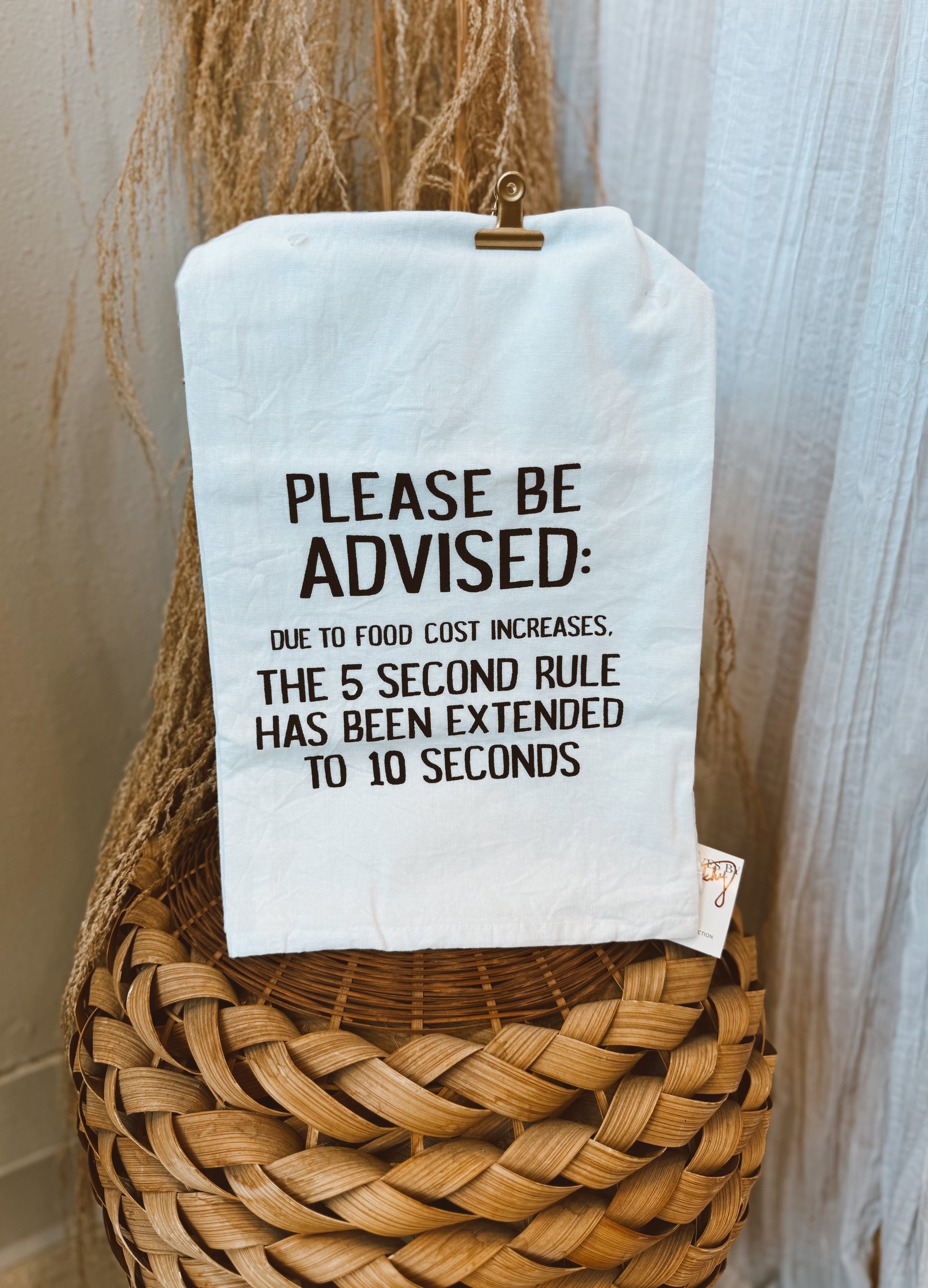 Be Advised Kitchen Tea Towel-Tea Towels-primitives-The Silo Boutique, Women's Fashion Boutique Located in Warren and Grand Forks North Dakota