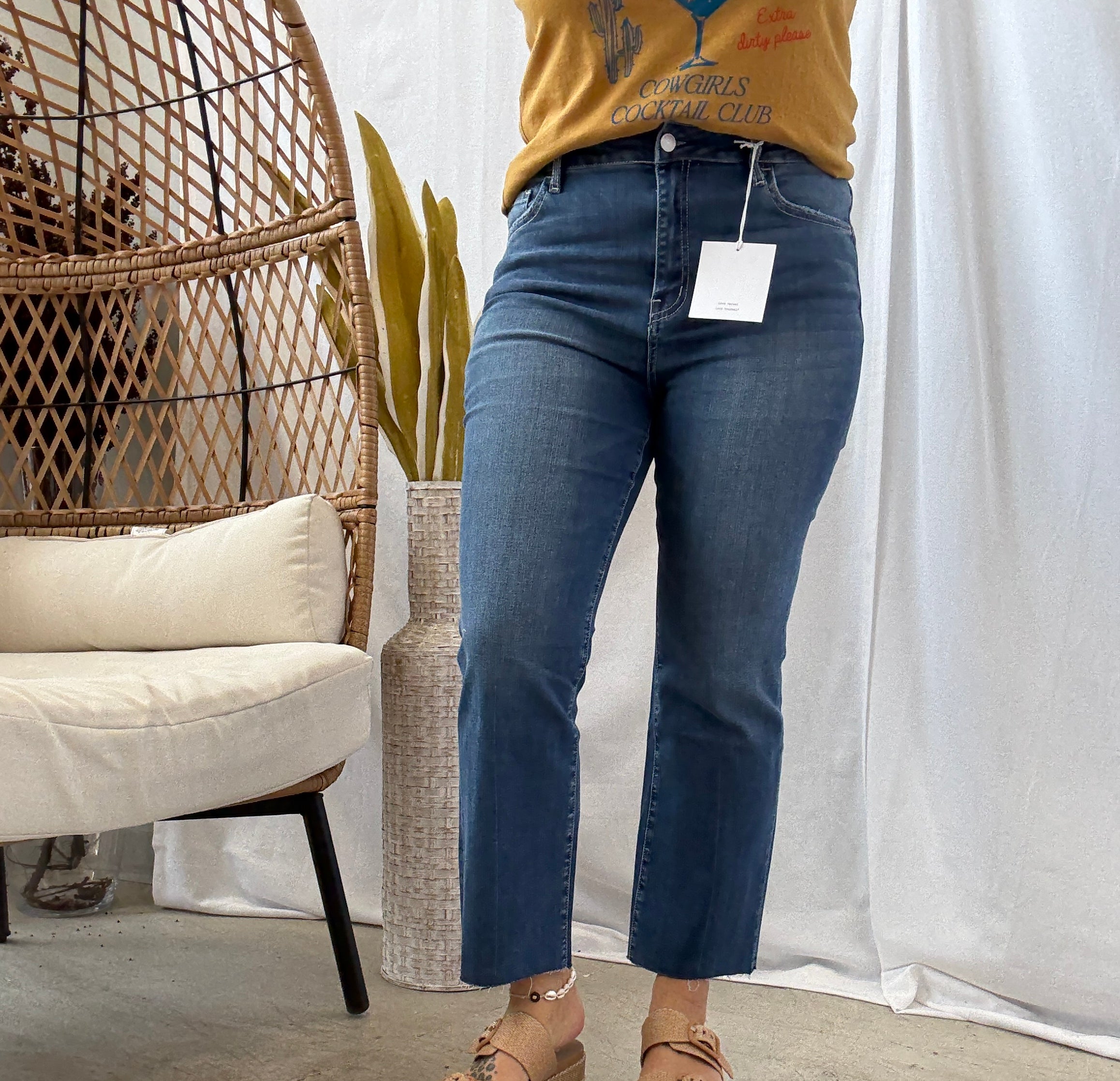Lovervet Ixora Kick Flare Jeans-Final Sale-Jeans-lovervet-The Silo Boutique, Women's Fashion Boutique Located in Warren and Grand Forks North Dakota