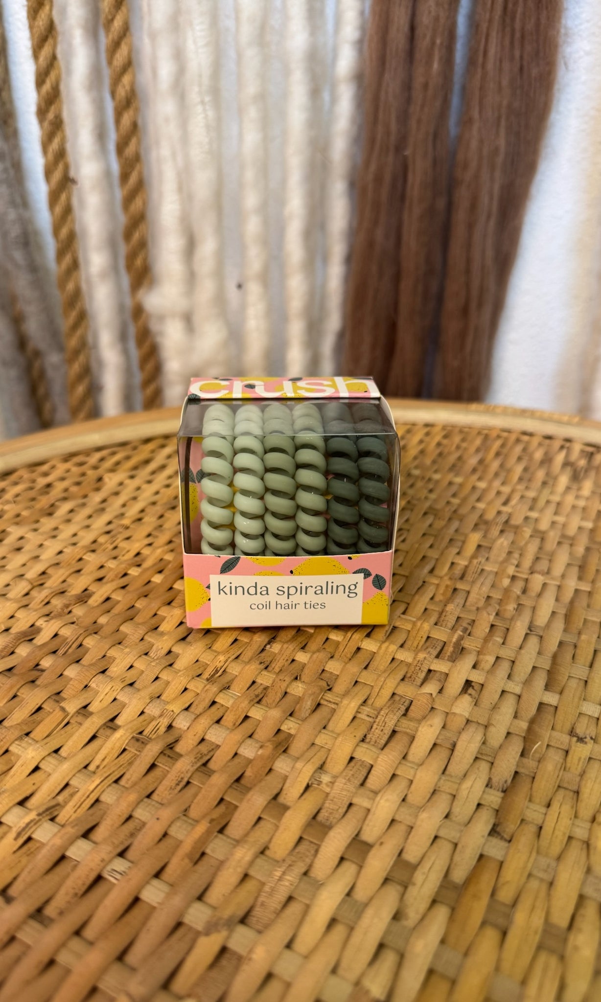 Crush Kinda Spiraling Coil Hair Ties-Hair Accessories-dm-The Silo Boutique, Women's Fashion Boutique Located in Warren and Grand Forks North Dakota