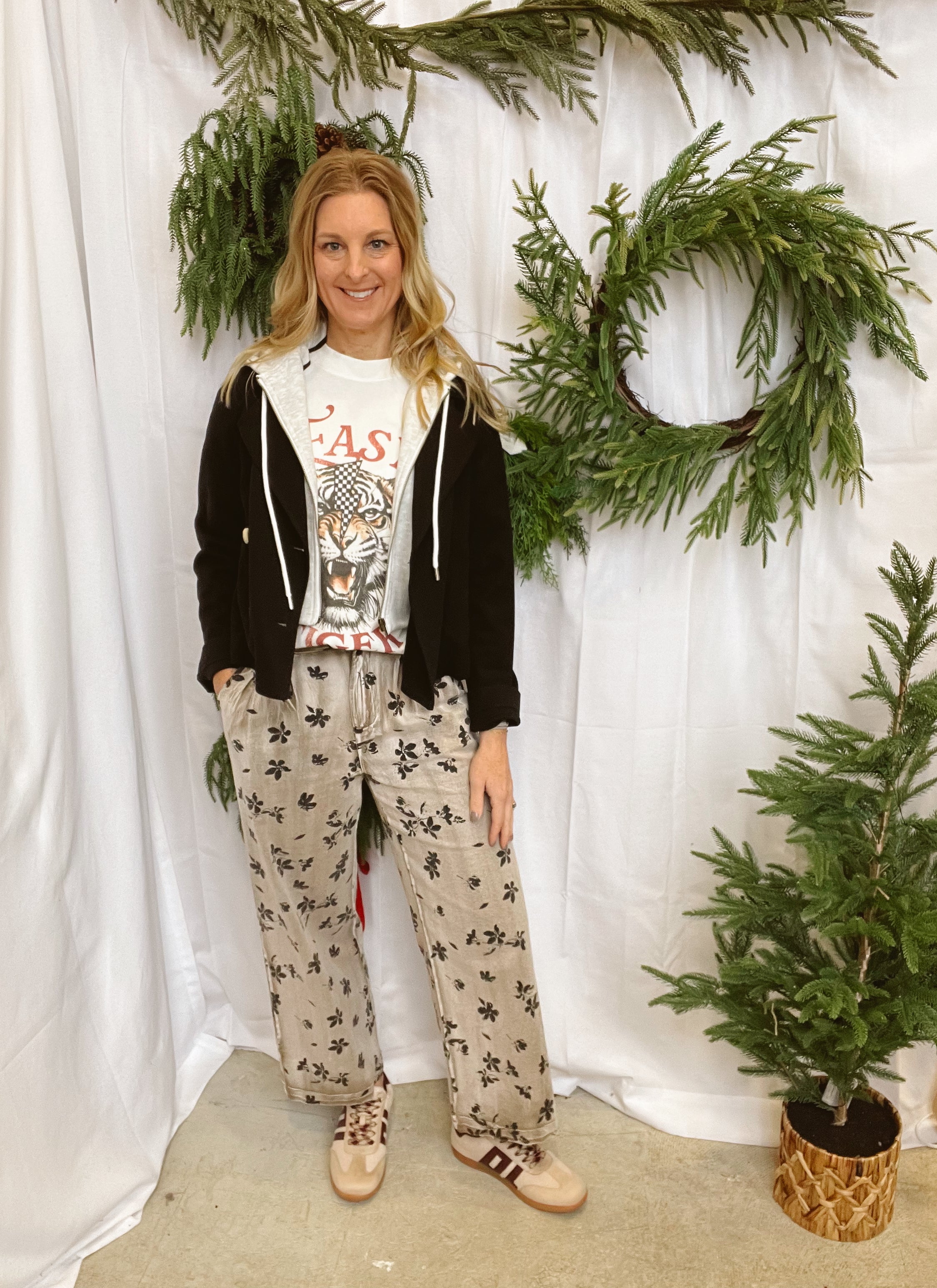 Hayden Floral Printed Jean-Jeans-hayden-The Silo Boutique, Women's Fashion Boutique Located in Warren and Grand Forks North Dakota