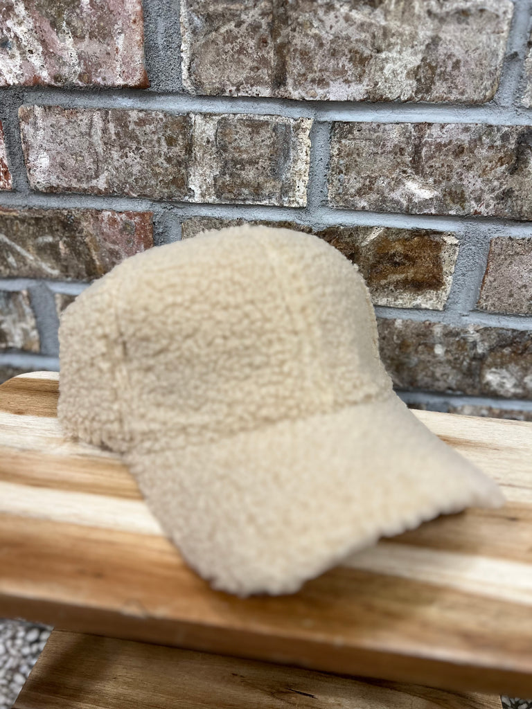 Sherpa Ball Cap-Hats-babe-The Silo Boutique, Women's Fashion Boutique Located in Warren and Grand Forks North Dakota