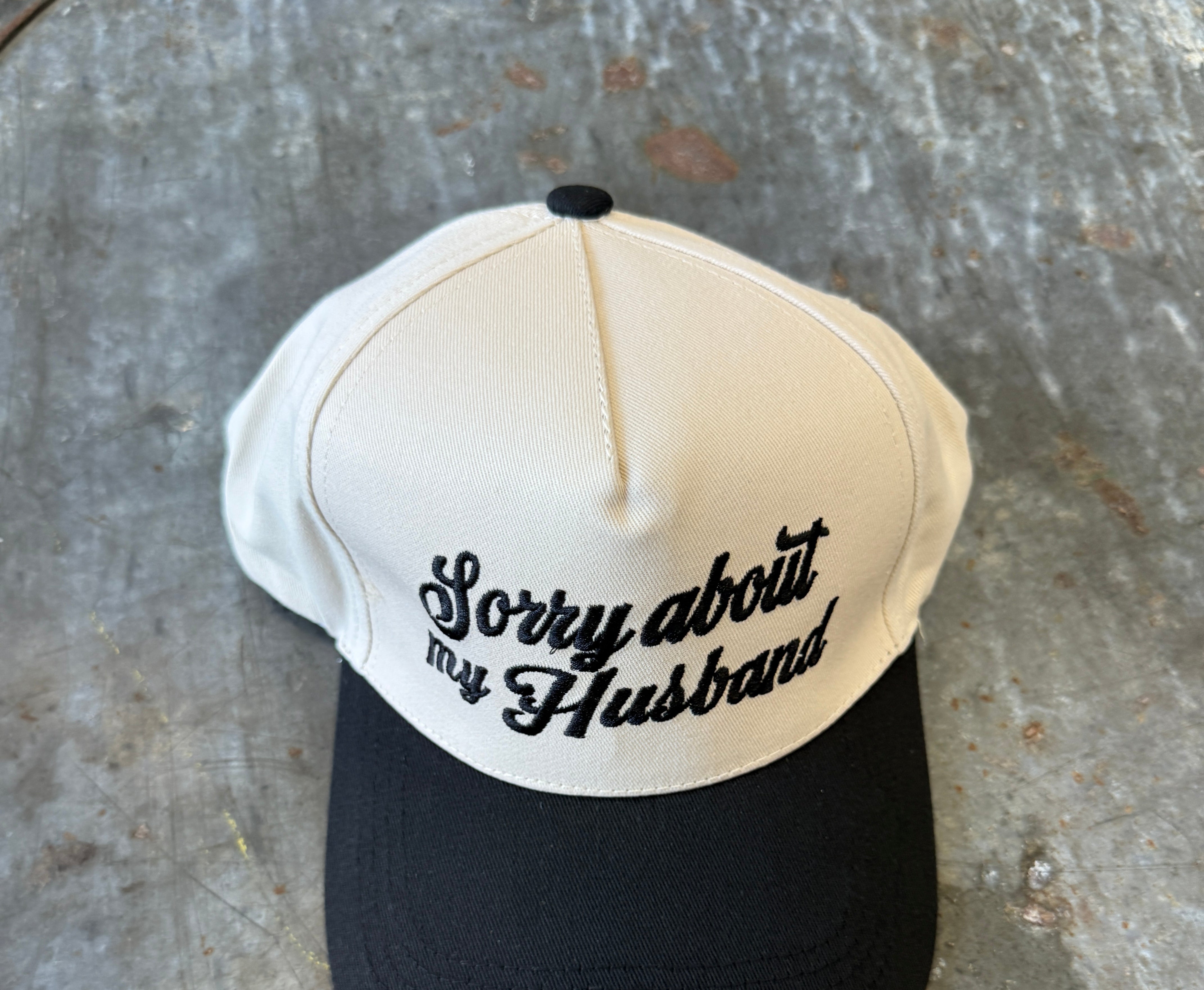 Sorry About My Husband Hat-Hats-Zenana-The Silo Boutique, Women's Fashion Boutique Located in Warren and Grand Forks North Dakota