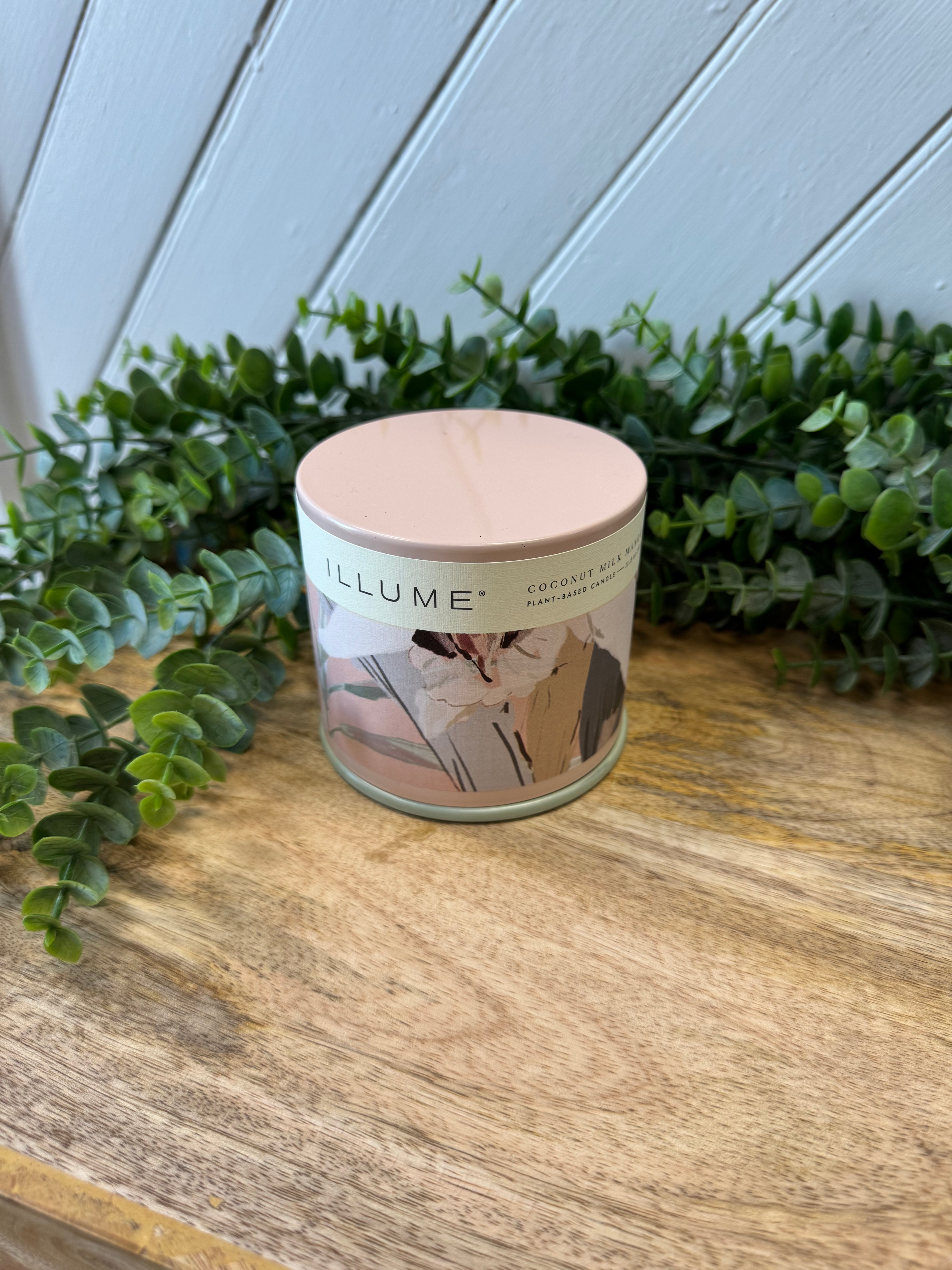 Illume Coconut Milk Mango Vanity Tin Candle-Candles-Illume-The Silo Boutique, Women's Fashion Boutique Located in Warren and Grand Forks North Dakota