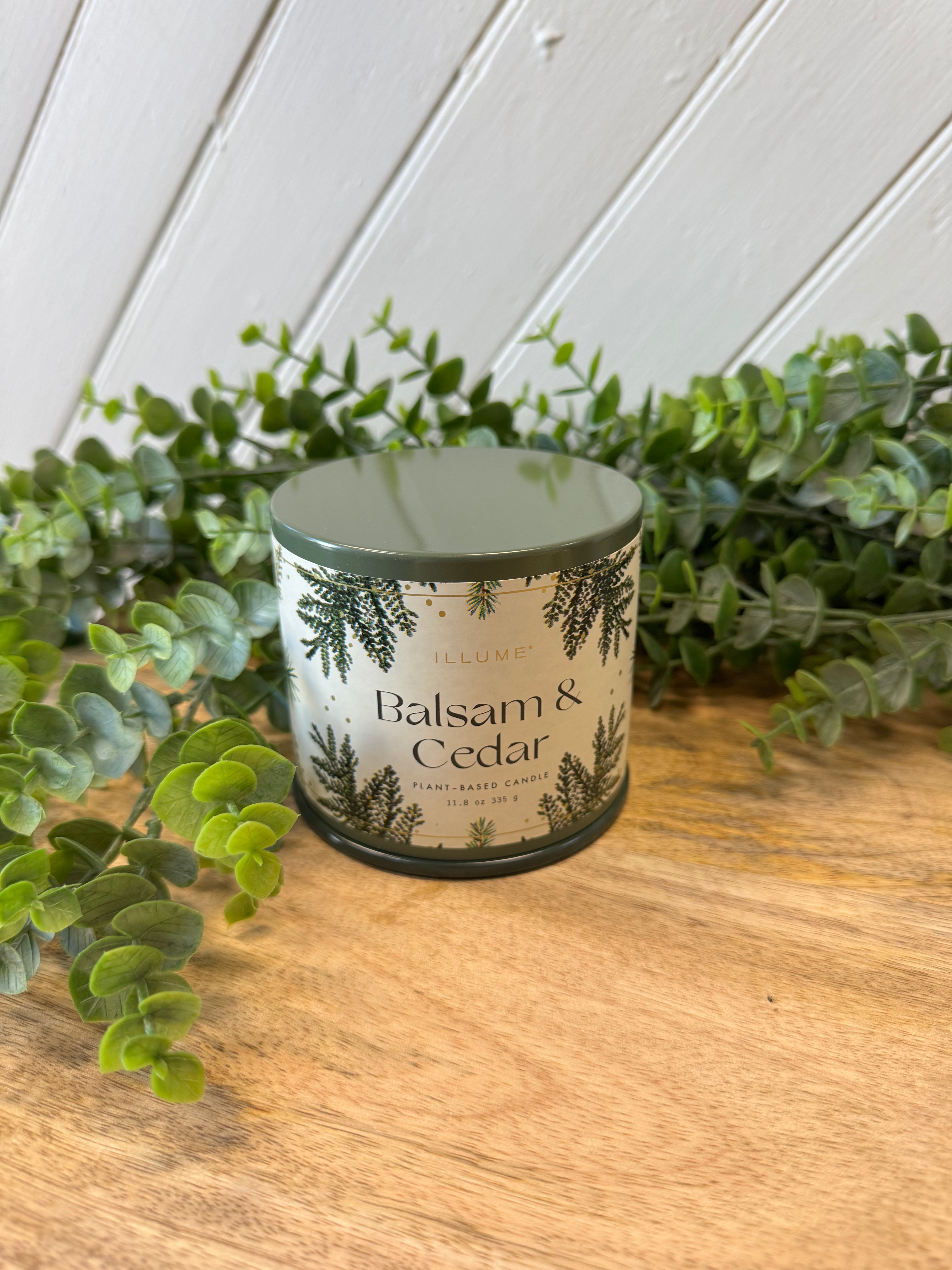 Illume Balsam & Cedar Vanity Tin Candle-Candles-Illume-The Silo Boutique, Women's Fashion Boutique Located in Warren and Grand Forks North Dakota