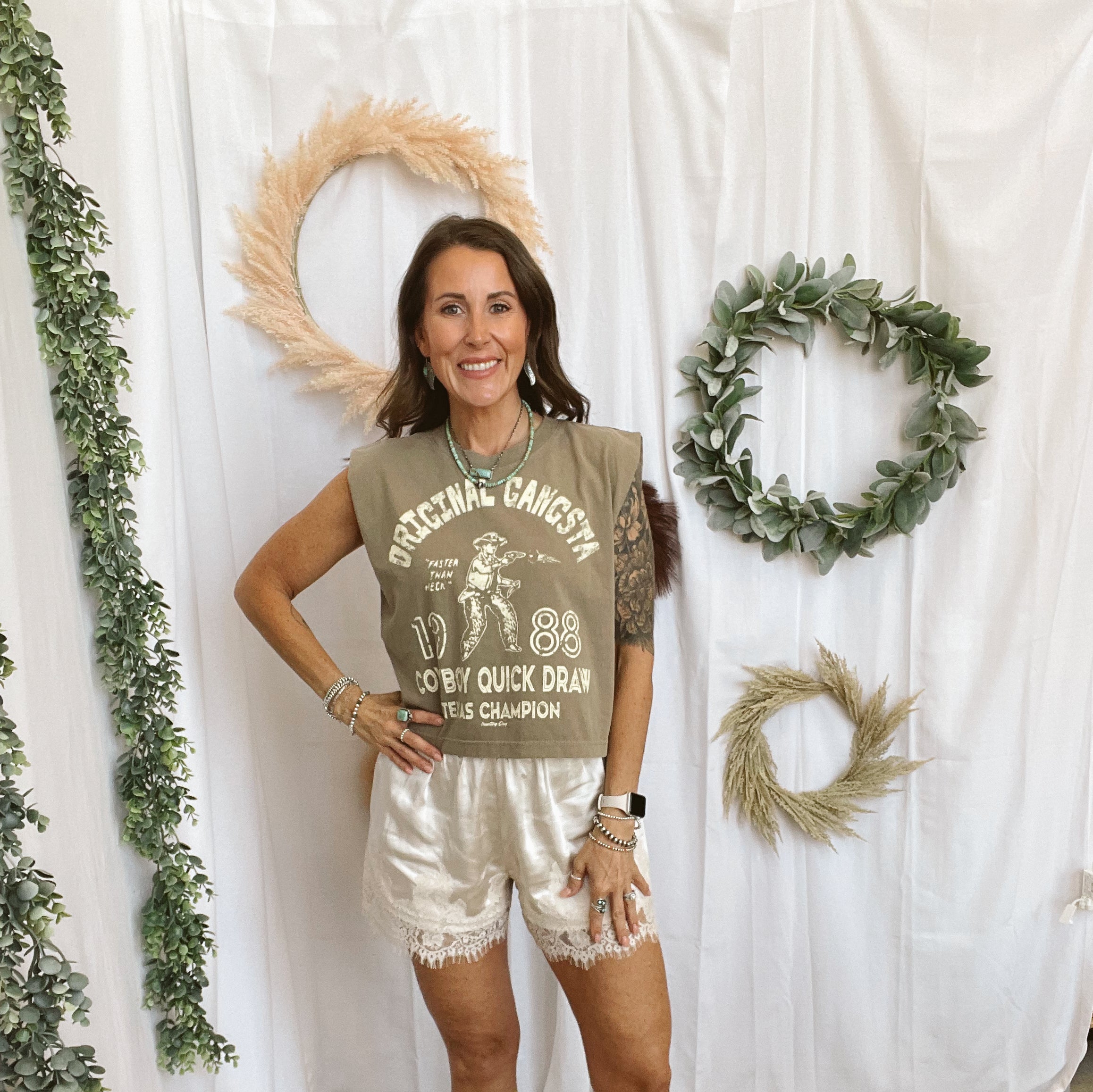 Original Gangsta Tank Top-Tank Tops-country deep-The Silo Boutique, Women's Fashion Boutique Located in Warren and Grand Forks North Dakota