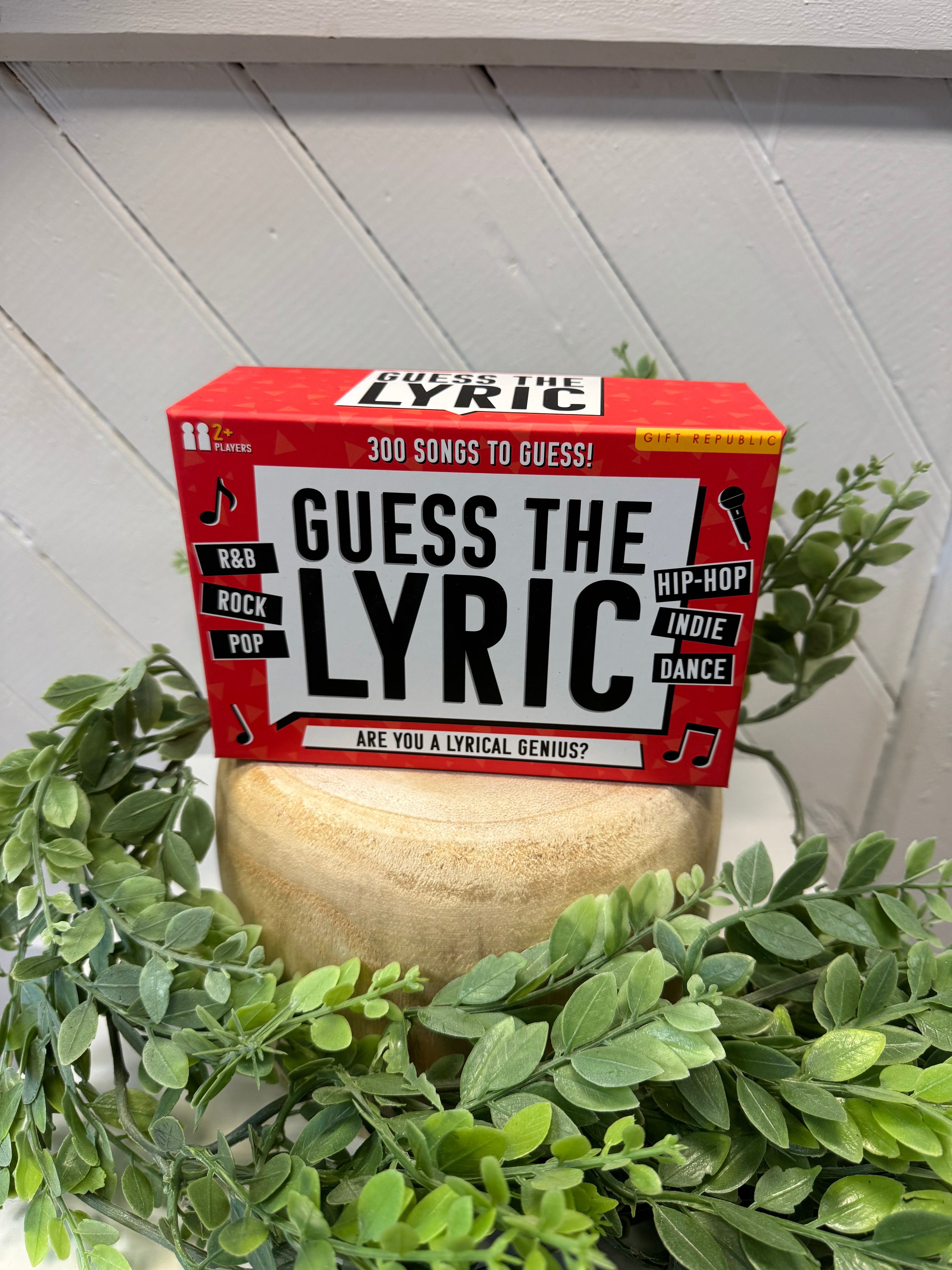 Guess the Lyric Game-Games-Gift Republic-The Silo Boutique, Women's Fashion Boutique Located in Warren and Grand Forks North Dakota