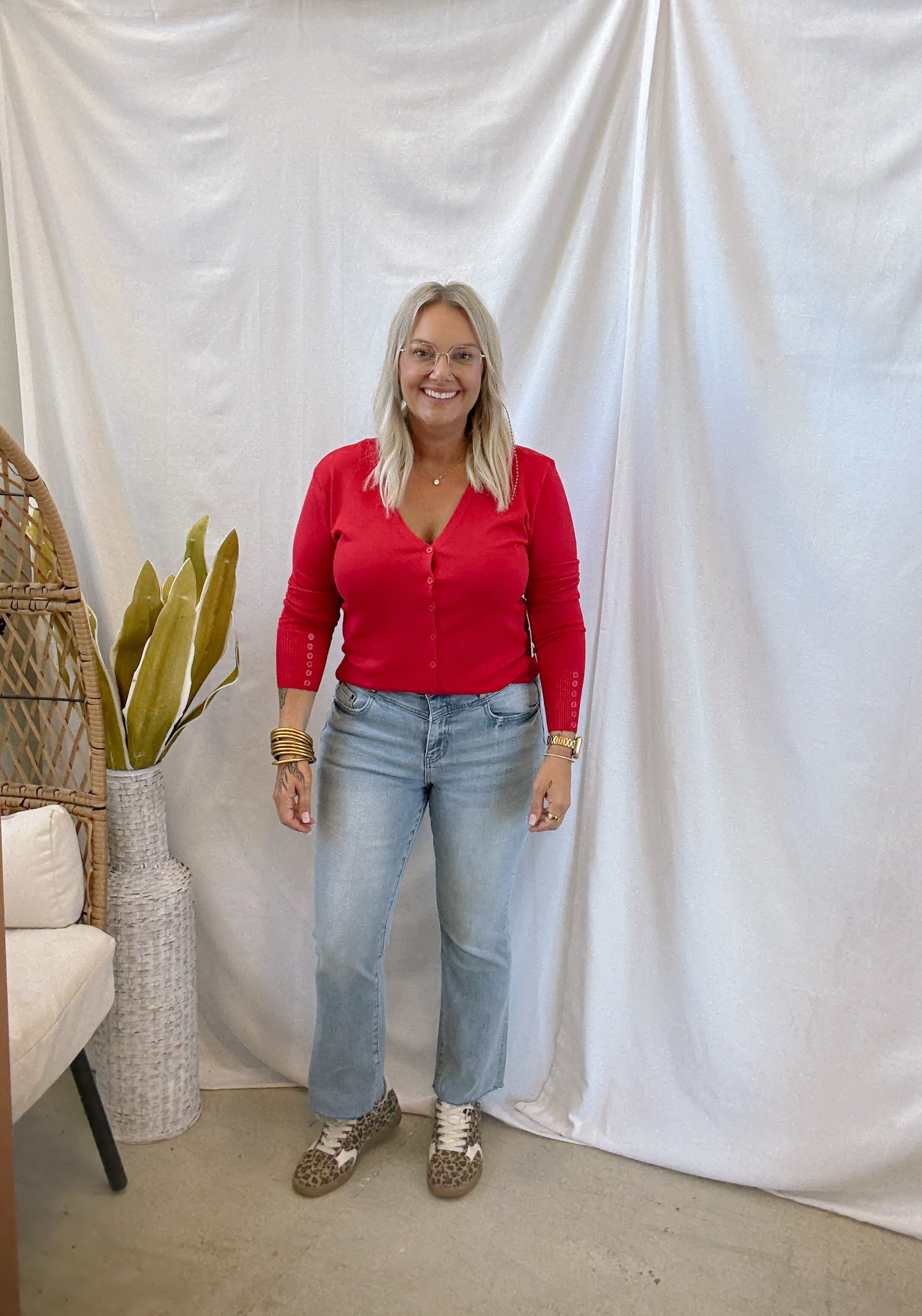 Mica Yoke Capri Blue Bootcut Jeans-Jeans-mica-The Silo Boutique, Women's Fashion Boutique Located in Warren and Grand Forks North Dakota