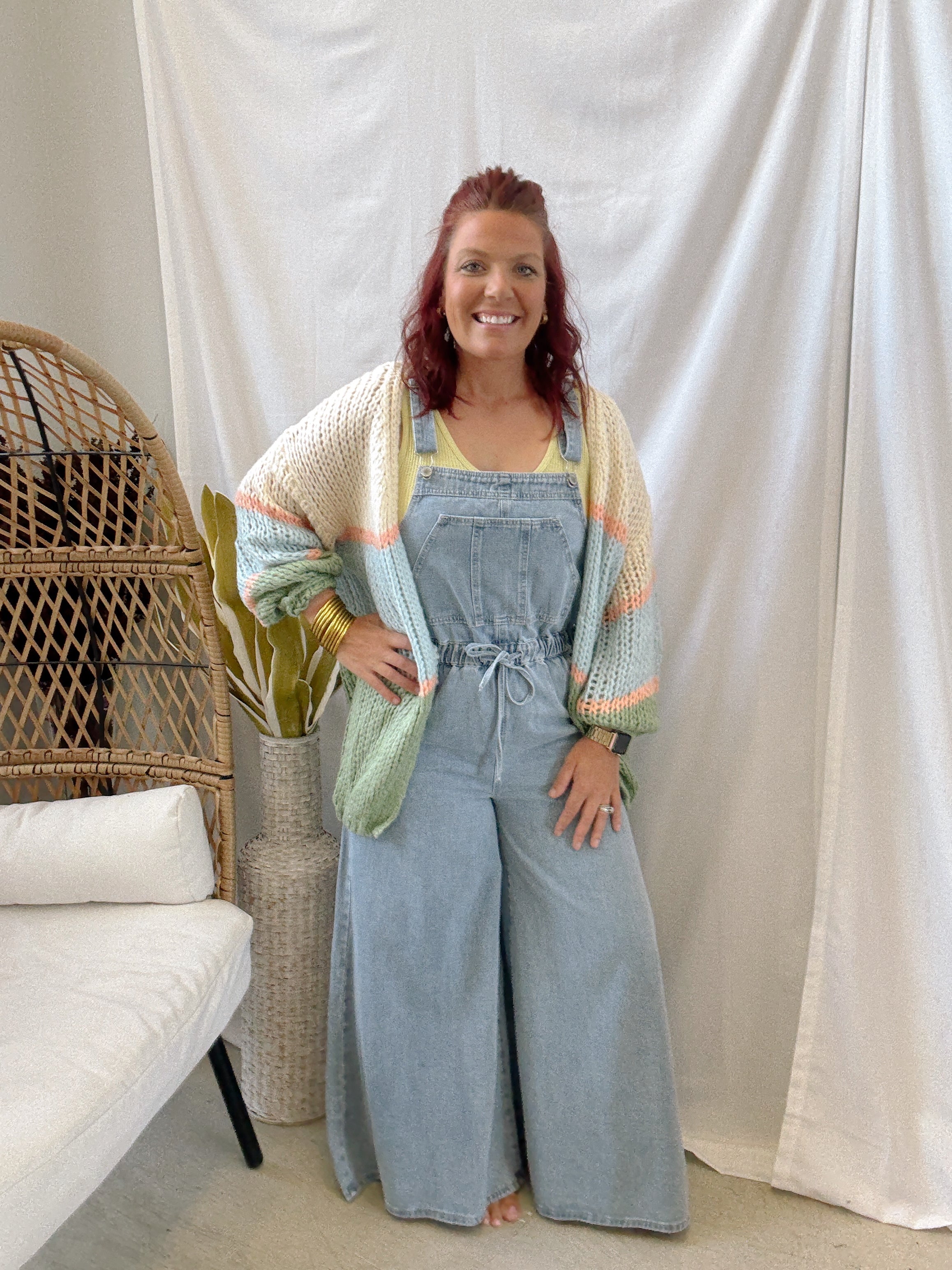 Wishlist Denim Wide Leg Overalls-Jeans-wishlist-The Silo Boutique, Women's Fashion Boutique Located in Warren and Grand Forks North Dakota