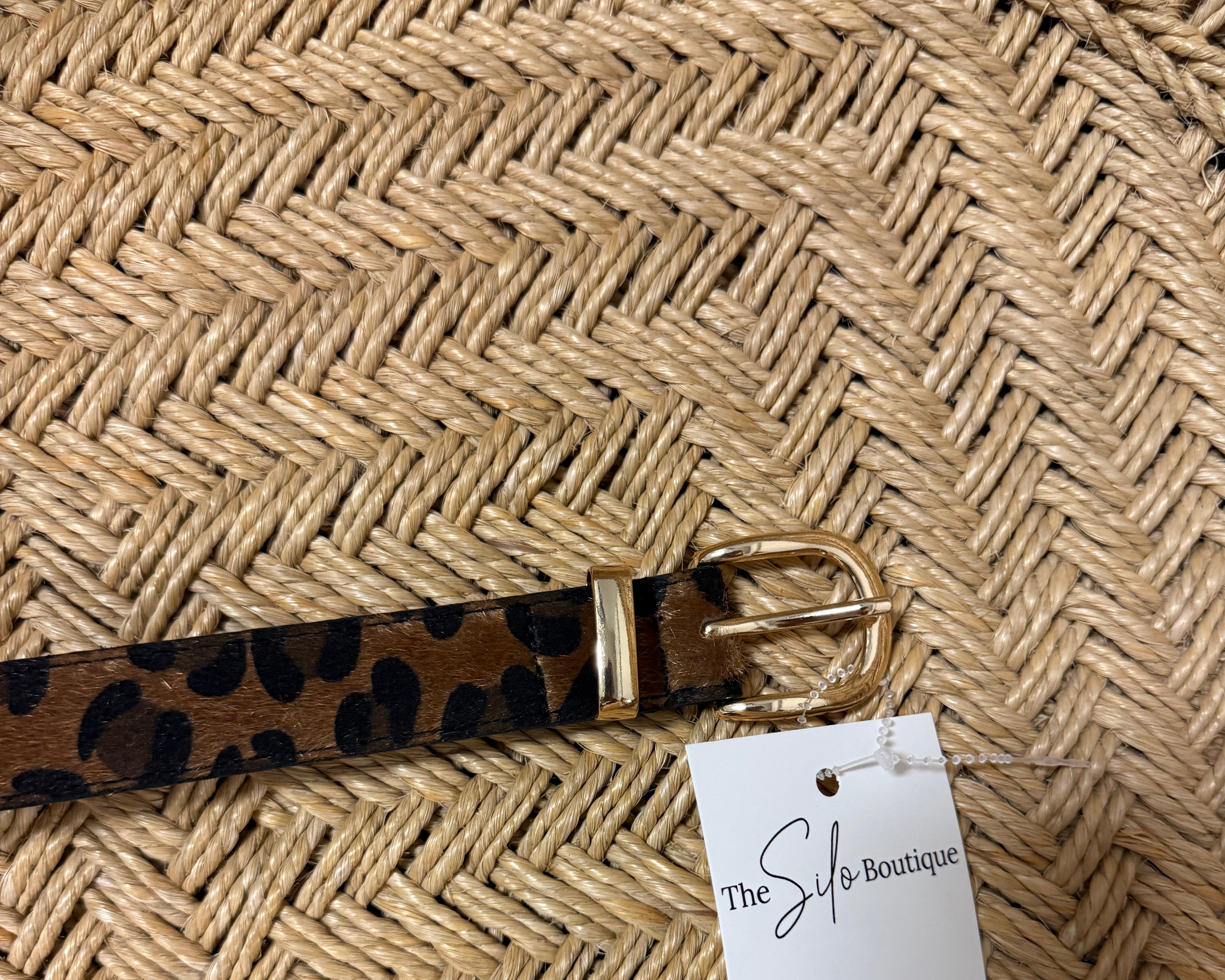 Leopard Faux Fur Belt-Belts-acity-The Silo Boutique, Women's Fashion Boutique Located in Warren and Grand Forks North Dakota