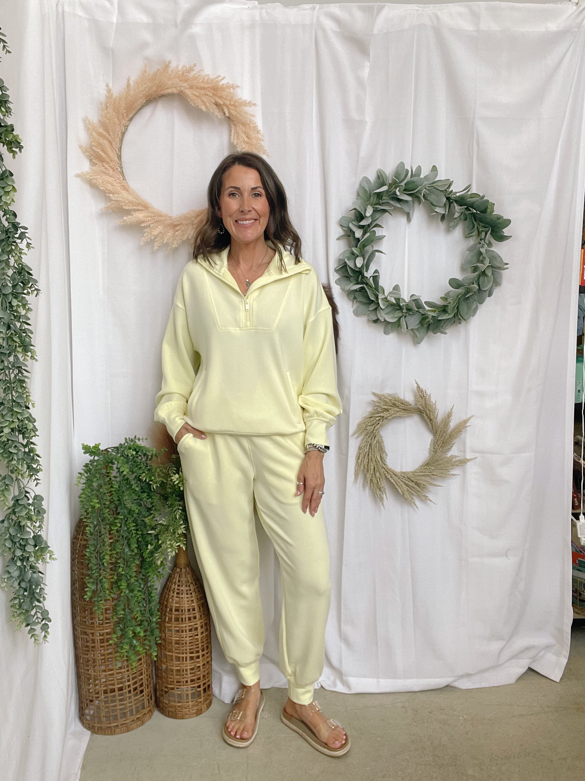 Rae Mode Quarter Zip Scuba Pullover-Lemonilla-Sweatshirts-rae mode-The Silo Boutique, Women's Fashion Boutique Located in Warren and Grand Forks North Dakota