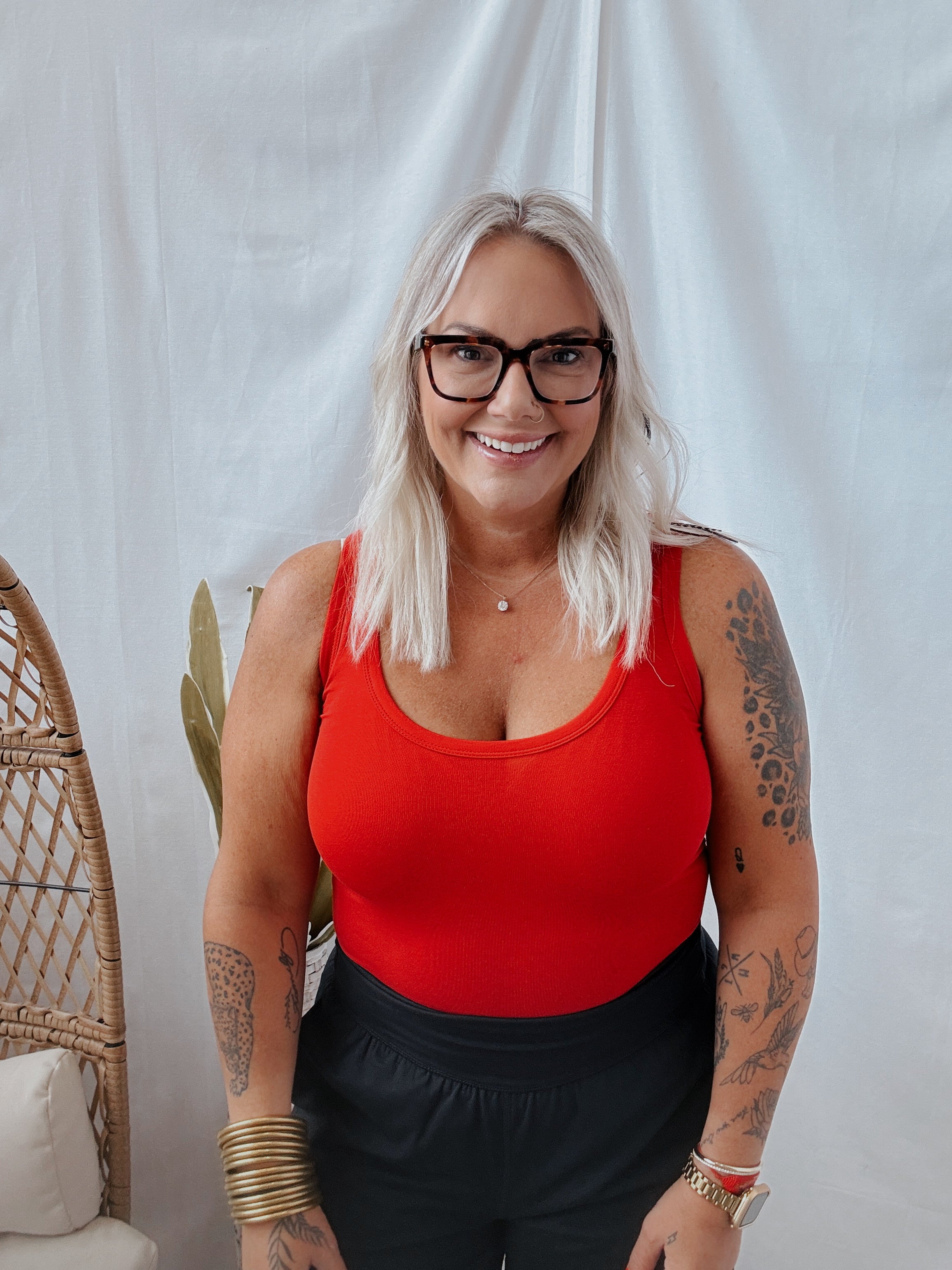 Mono Scoop Tank Top-Tank Tops-mono b-The Silo Boutique, Women's Fashion Boutique Located in Warren and Grand Forks North Dakota