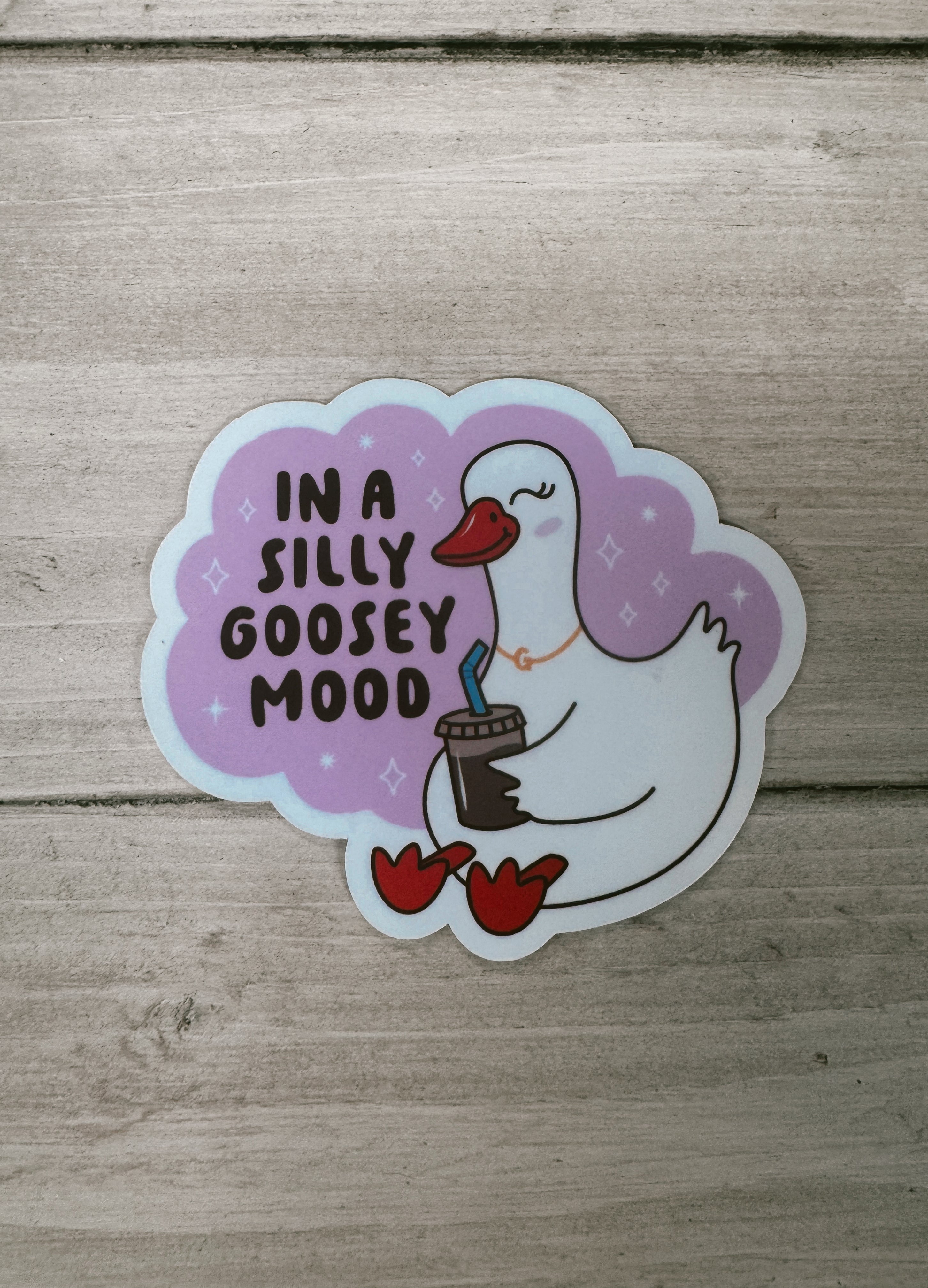 Silly Goosey Mood Sticker-Stickers-faire-The Silo Boutique, Women's Fashion Boutique Located in Warren and Grand Forks North Dakota