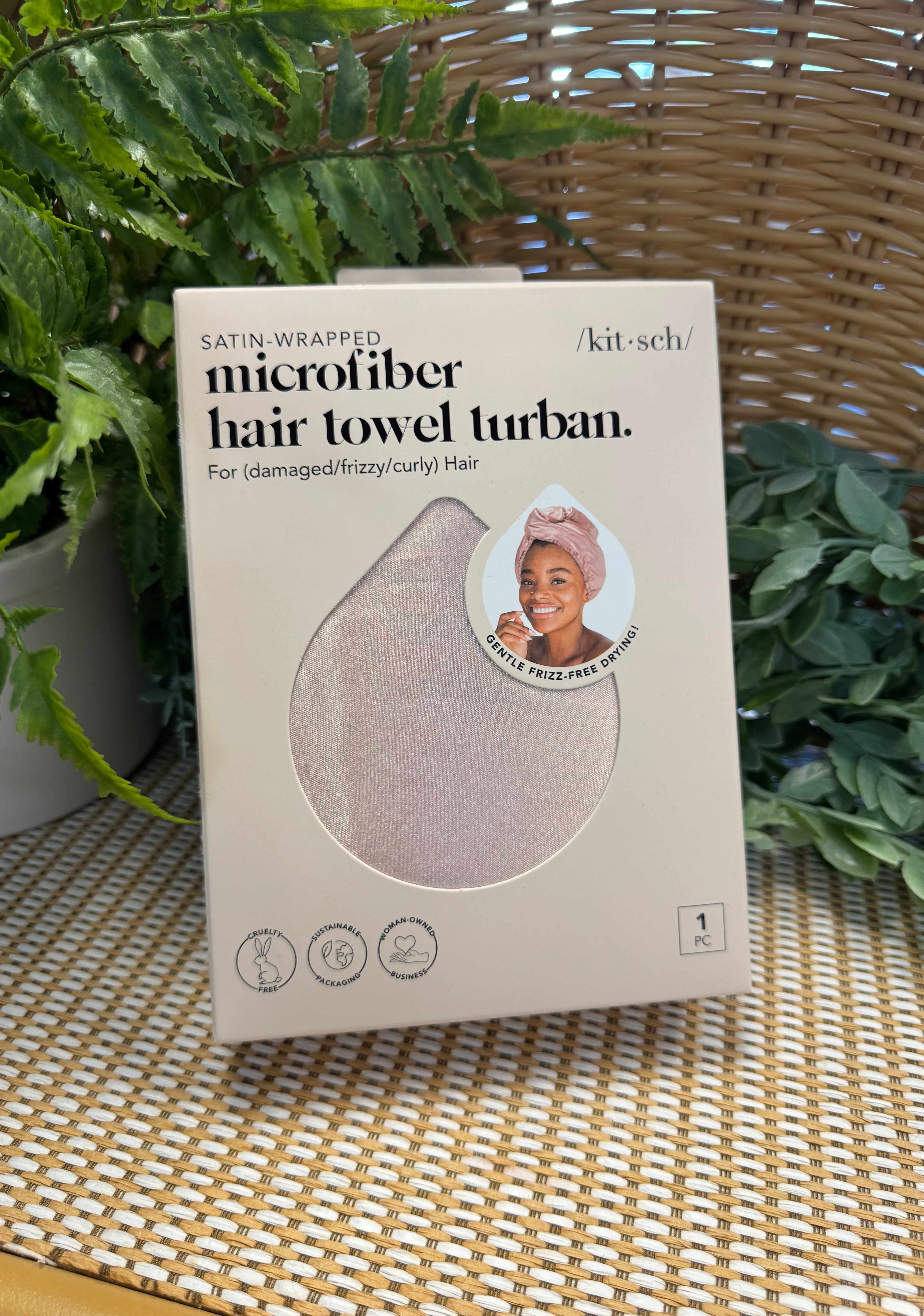 Satin Quick-Dry Hair Towel Wrap-Hair Accessories-kitsch-The Silo Boutique, Women's Fashion Boutique Located in Warren and Grand Forks North Dakota