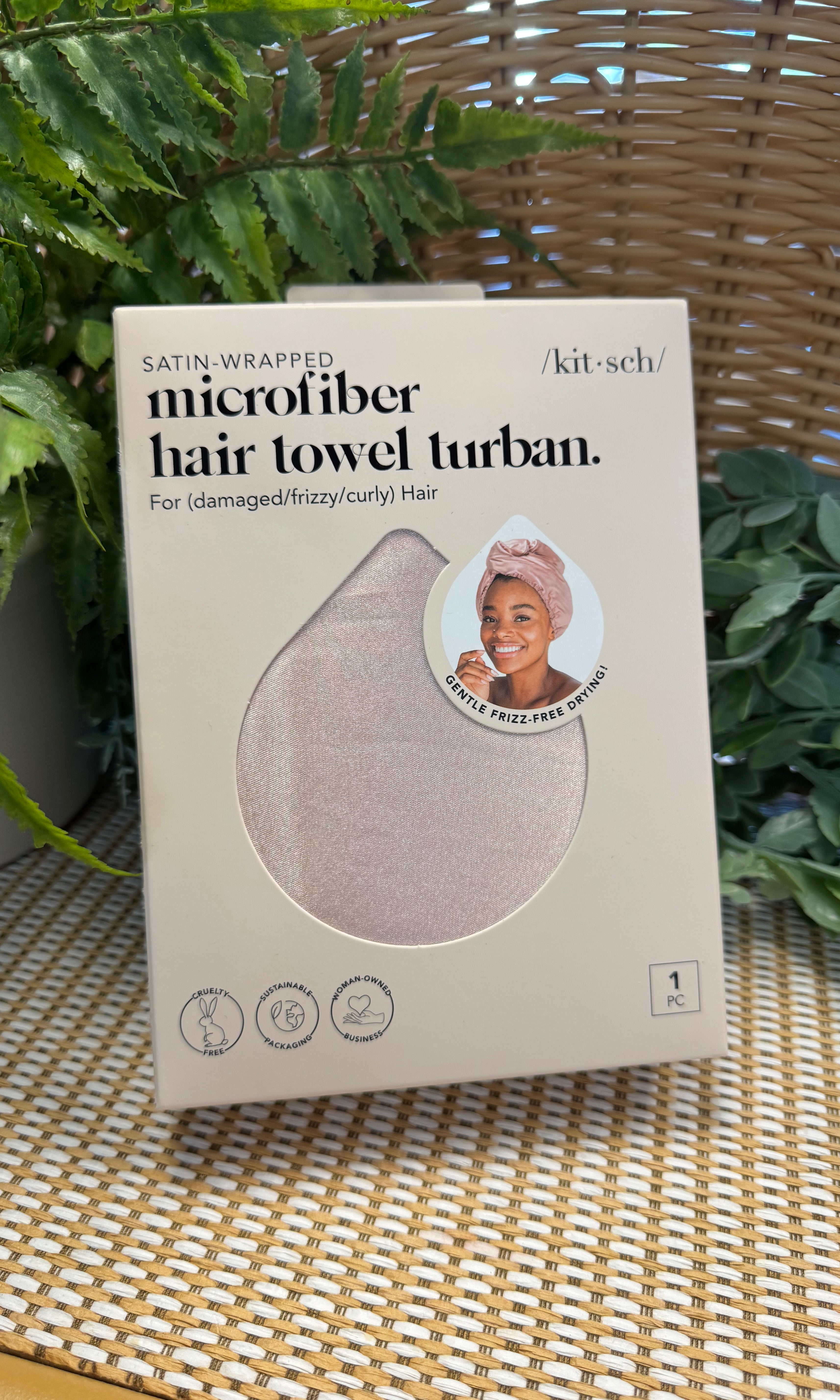 Satin Quick-Dry Hair Towel Wrap-Hair Accessories-kitsch-The Silo Boutique, Women's Fashion Boutique Located in Warren and Grand Forks North Dakota