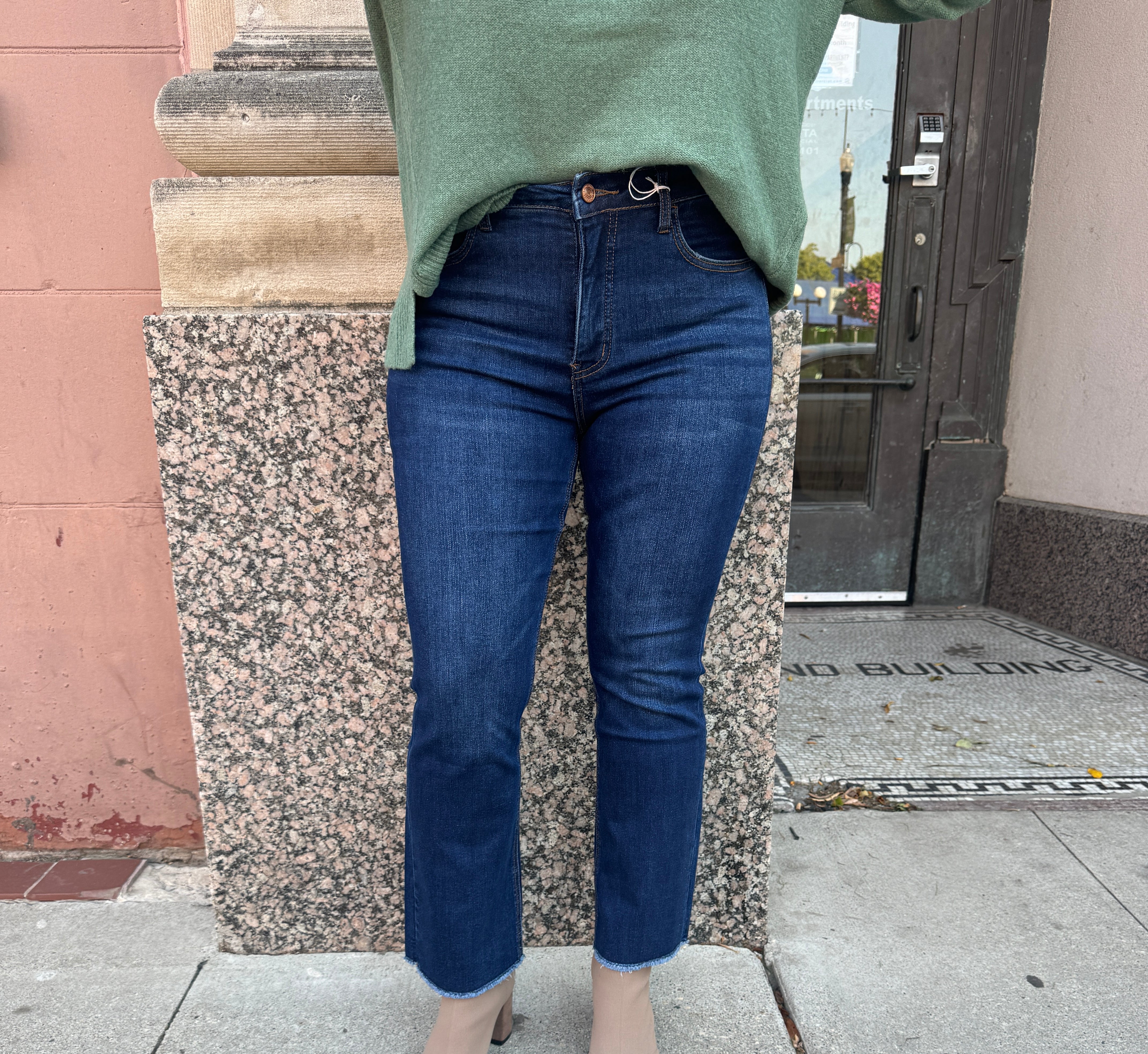 Lovervet Dark Denim Jeans-Final Sale-Jeans-lovervet-The Silo Boutique, Women's Fashion Boutique Located in Warren and Grand Forks North Dakota