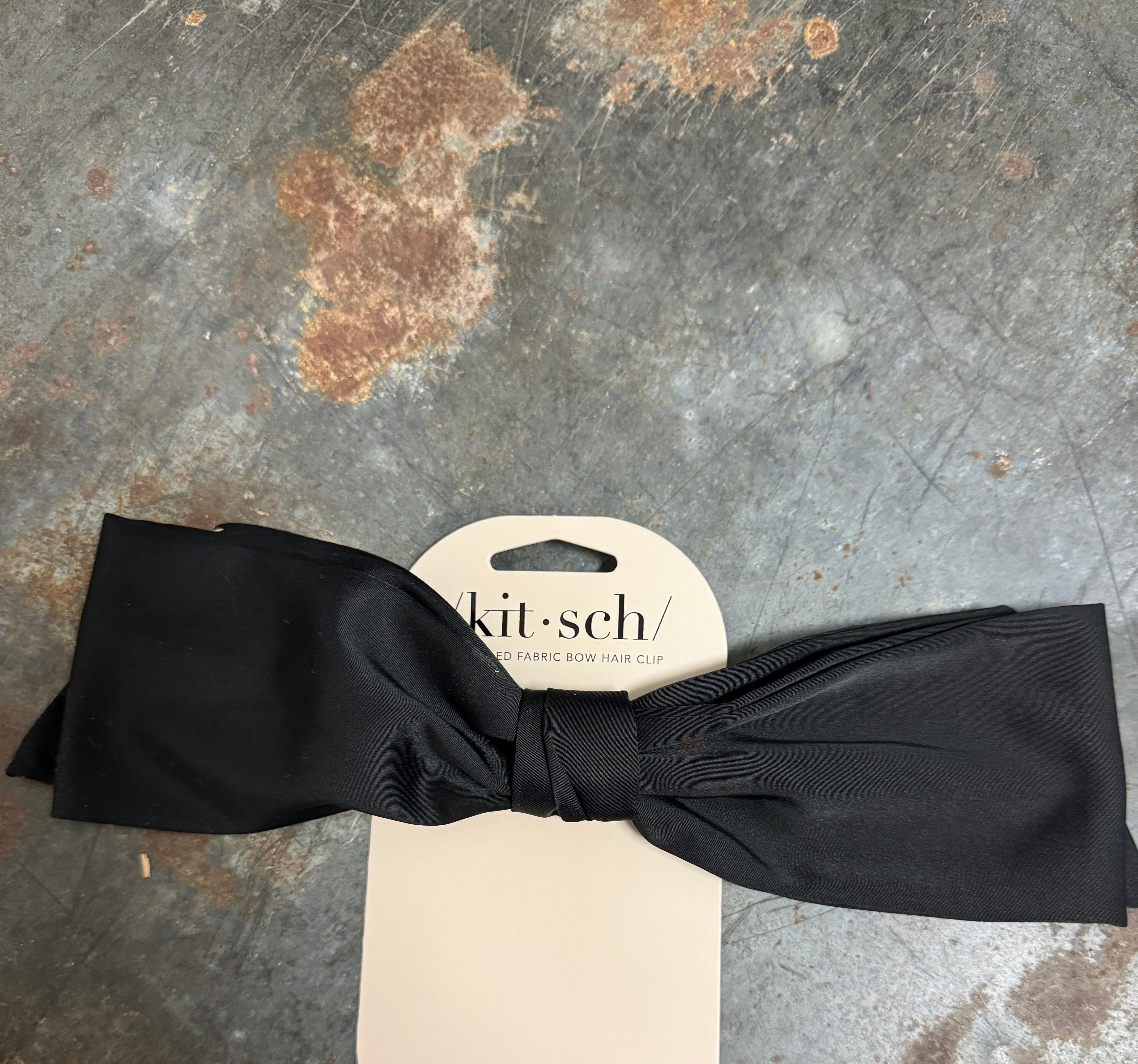 Kitsch Big Black Bow-Hair Accessories-kitsch-The Silo Boutique, Women's Fashion Boutique Located in Warren and Grand Forks North Dakota