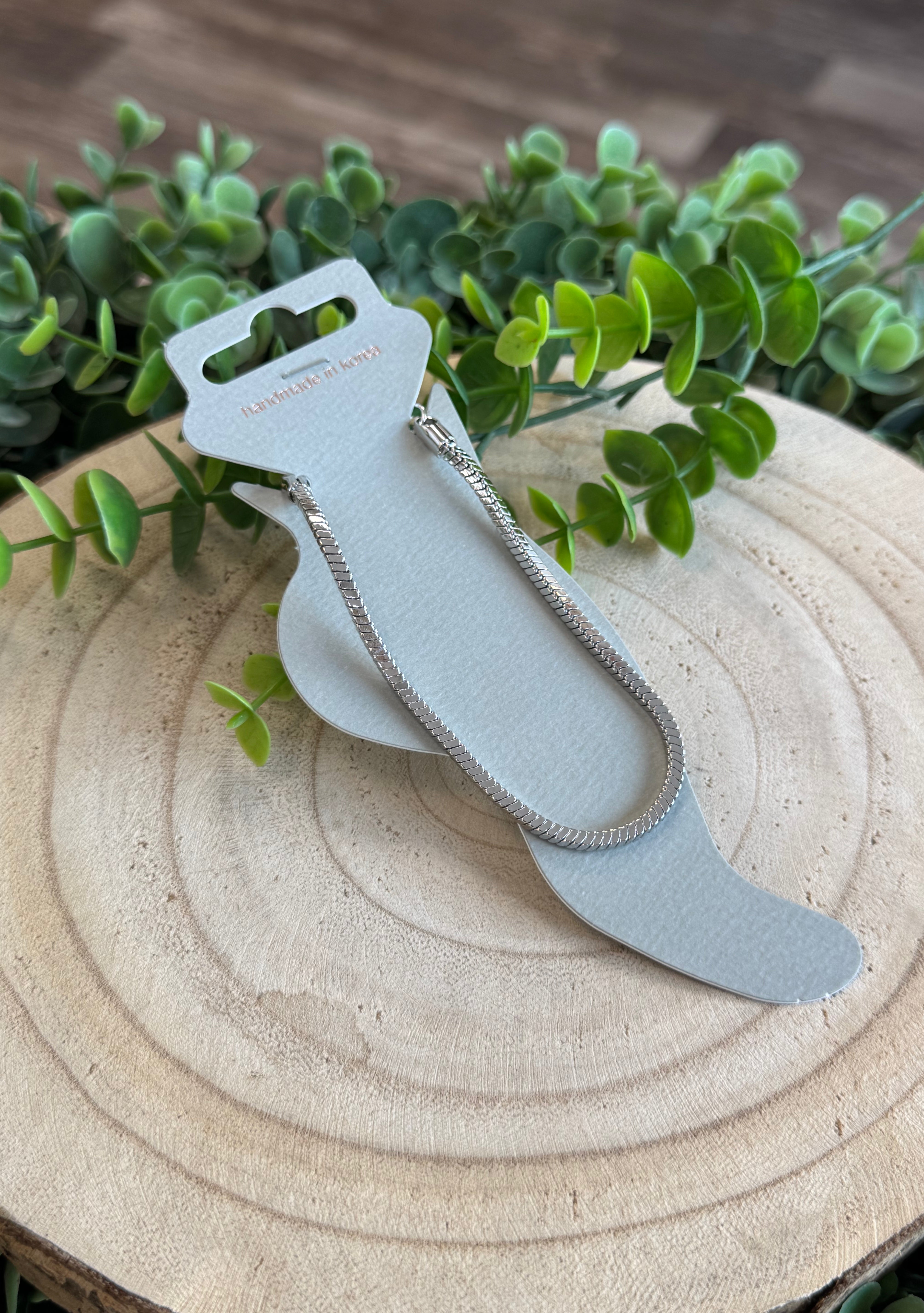 Snake Chain Ankle Bracelet-Ankle Bracelets-Fame-The Silo Boutique, Women's Fashion Boutique Located in Warren and Grand Forks North Dakota