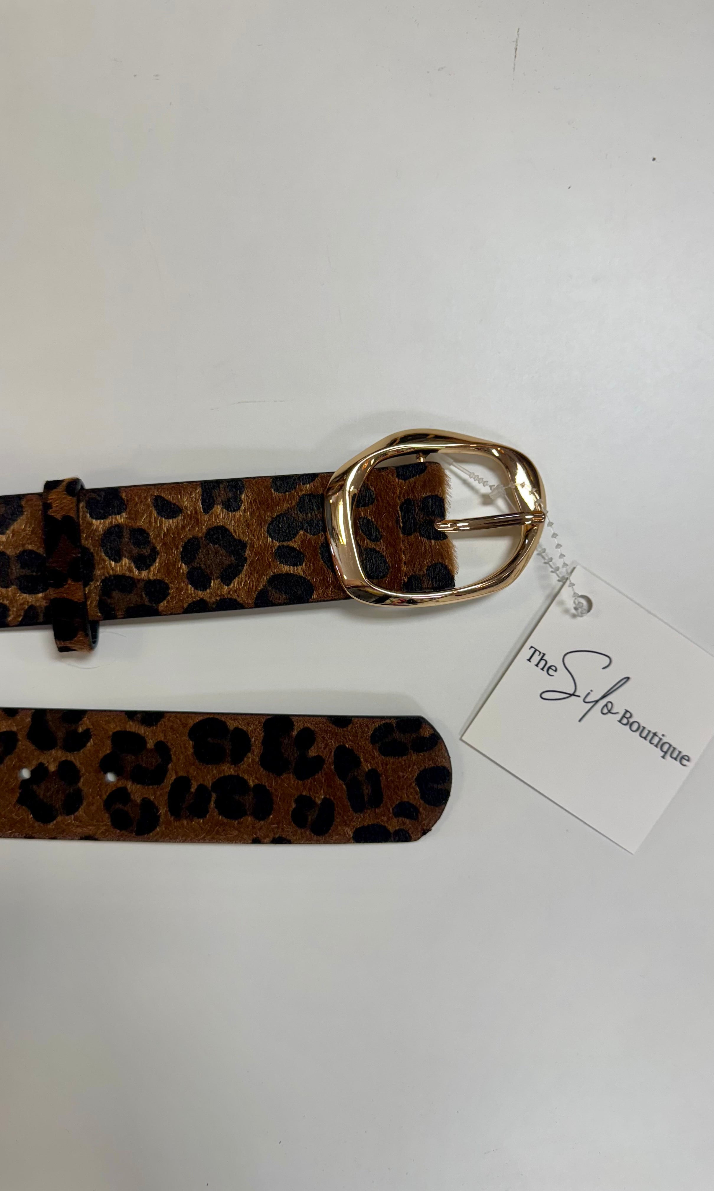Plus Size Leopard Belt-Belts-The Silo Boutique-The Silo Boutique, Women's Fashion Boutique Located in Warren and Grand Forks North Dakota