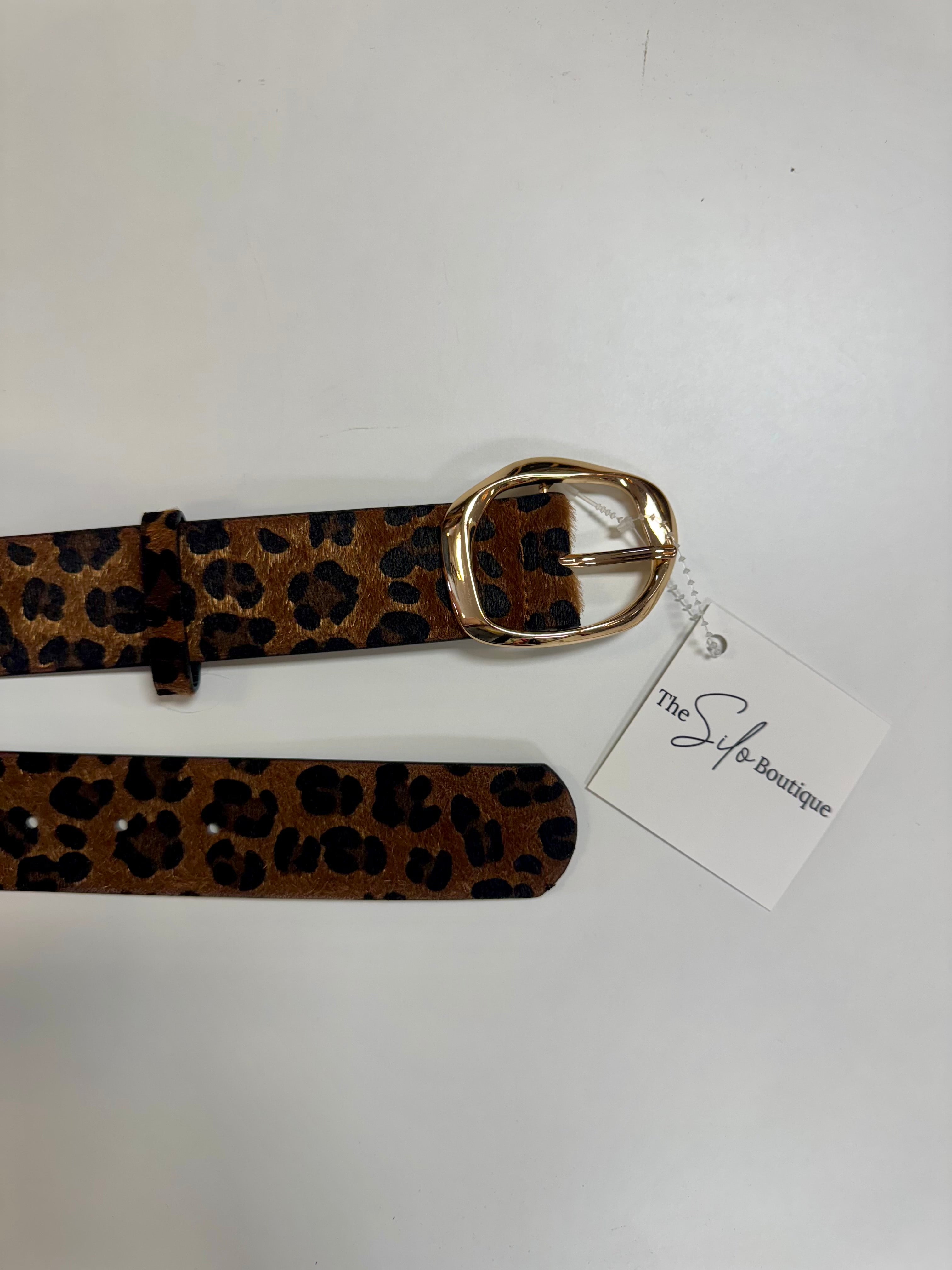 Plus Size Leopard Belt-Belts-The Silo Boutique-The Silo Boutique, Women's Fashion Boutique Located in Warren and Grand Forks North Dakota