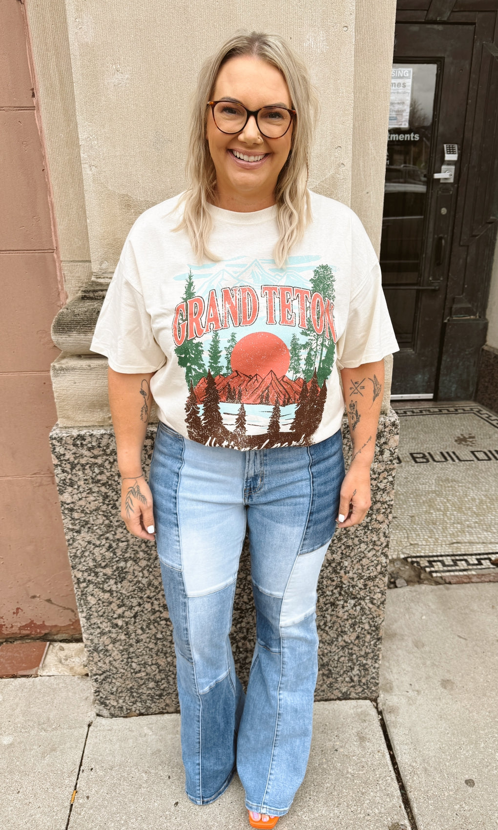 Grand Teton Graphic Tee-Graphic Tees-Sweet Claire-The Silo Boutique, Women's Fashion Boutique Located in Warren and Grand Forks North Dakota