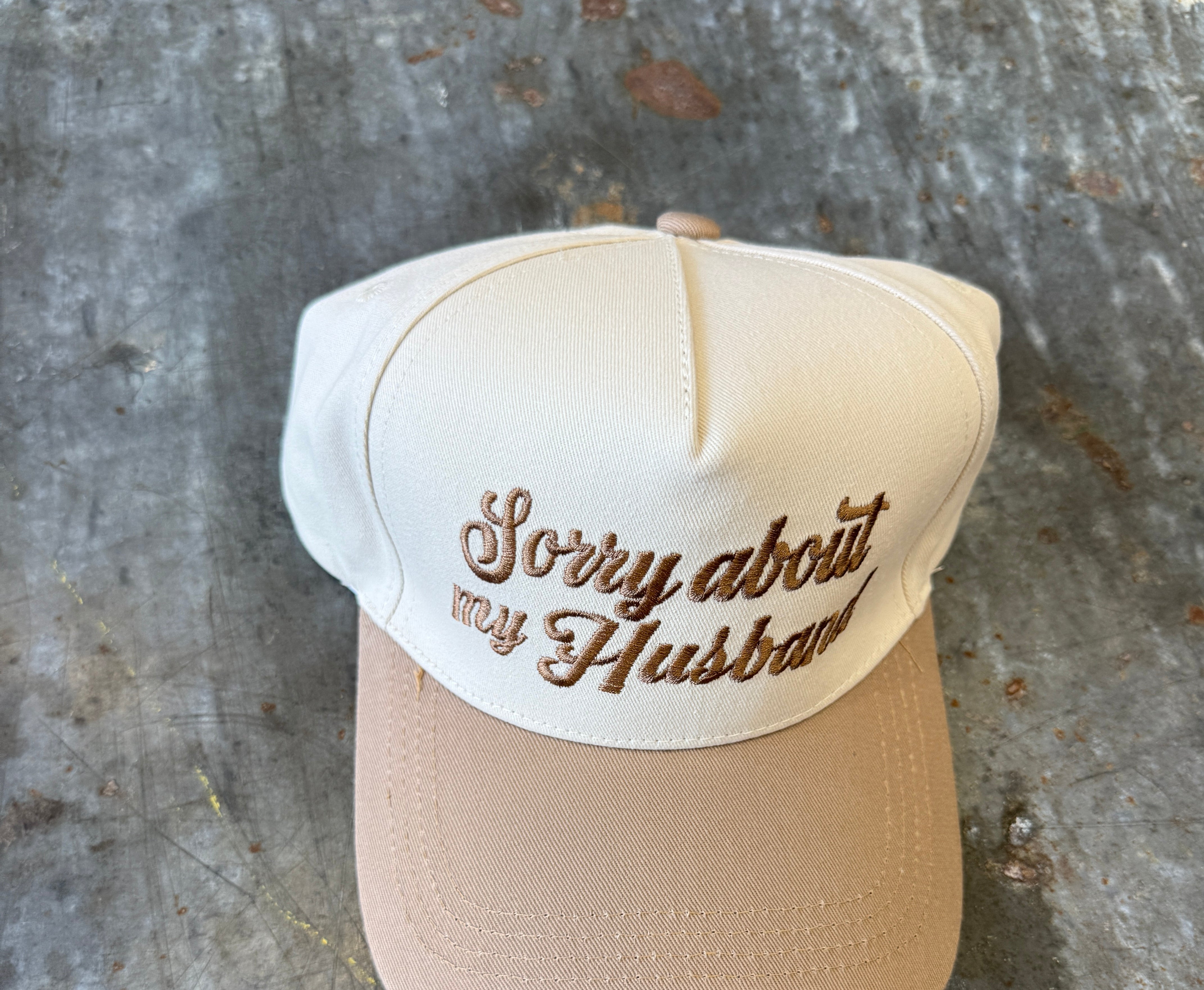 Sorry About My Husband Hat-Hats-Zenana-The Silo Boutique, Women's Fashion Boutique Located in Warren and Grand Forks North Dakota