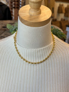 Bean Chain Necklace-Necklaces-Avenue T-The Silo Boutique, Women's Fashion Boutique Located in Warren and Grand Forks North Dakota