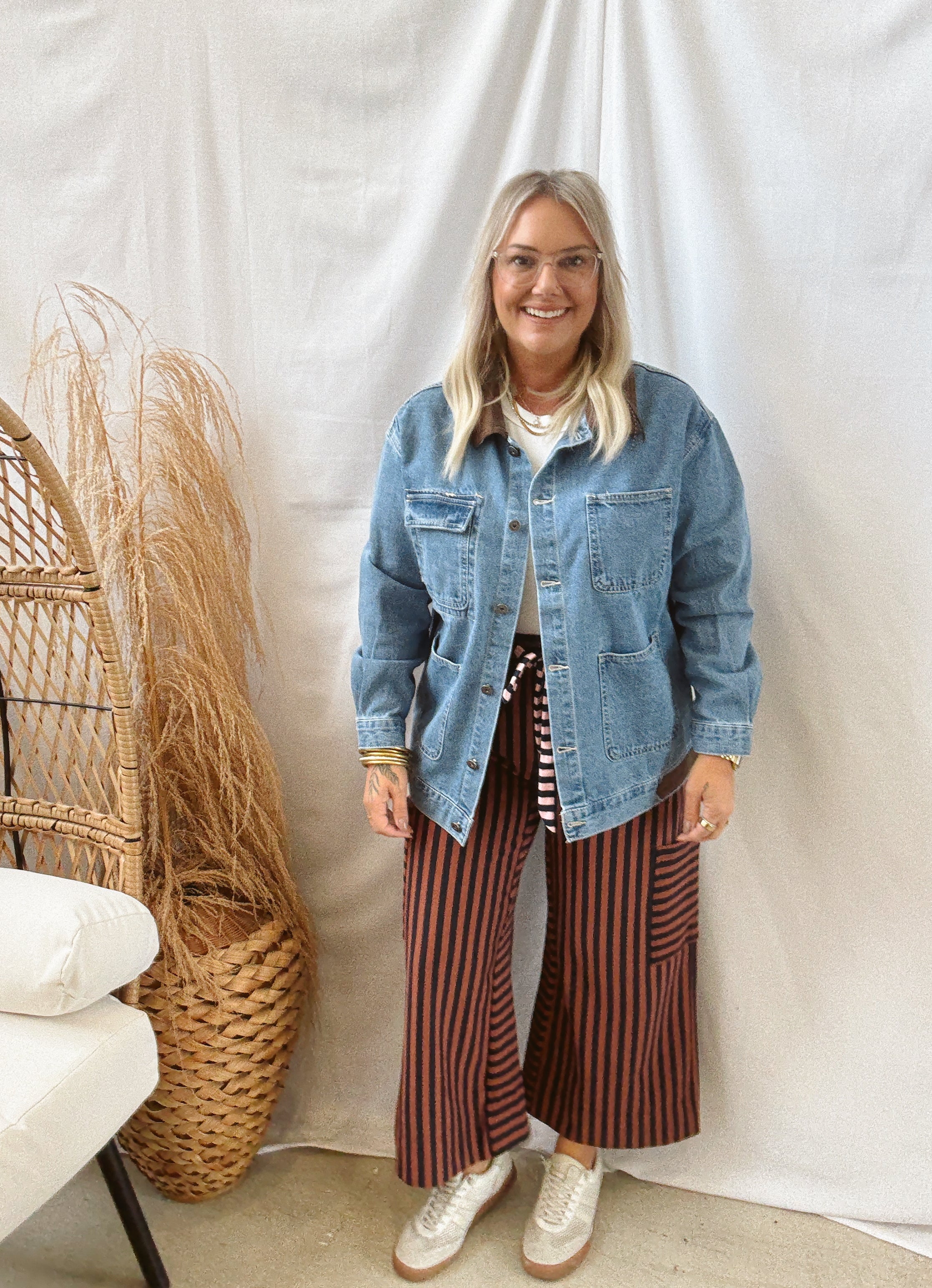 Denim Barn Jacket-Coats & Jackets-active basics-The Silo Boutique, Women's Fashion Boutique Located in Warren and Grand Forks North Dakota