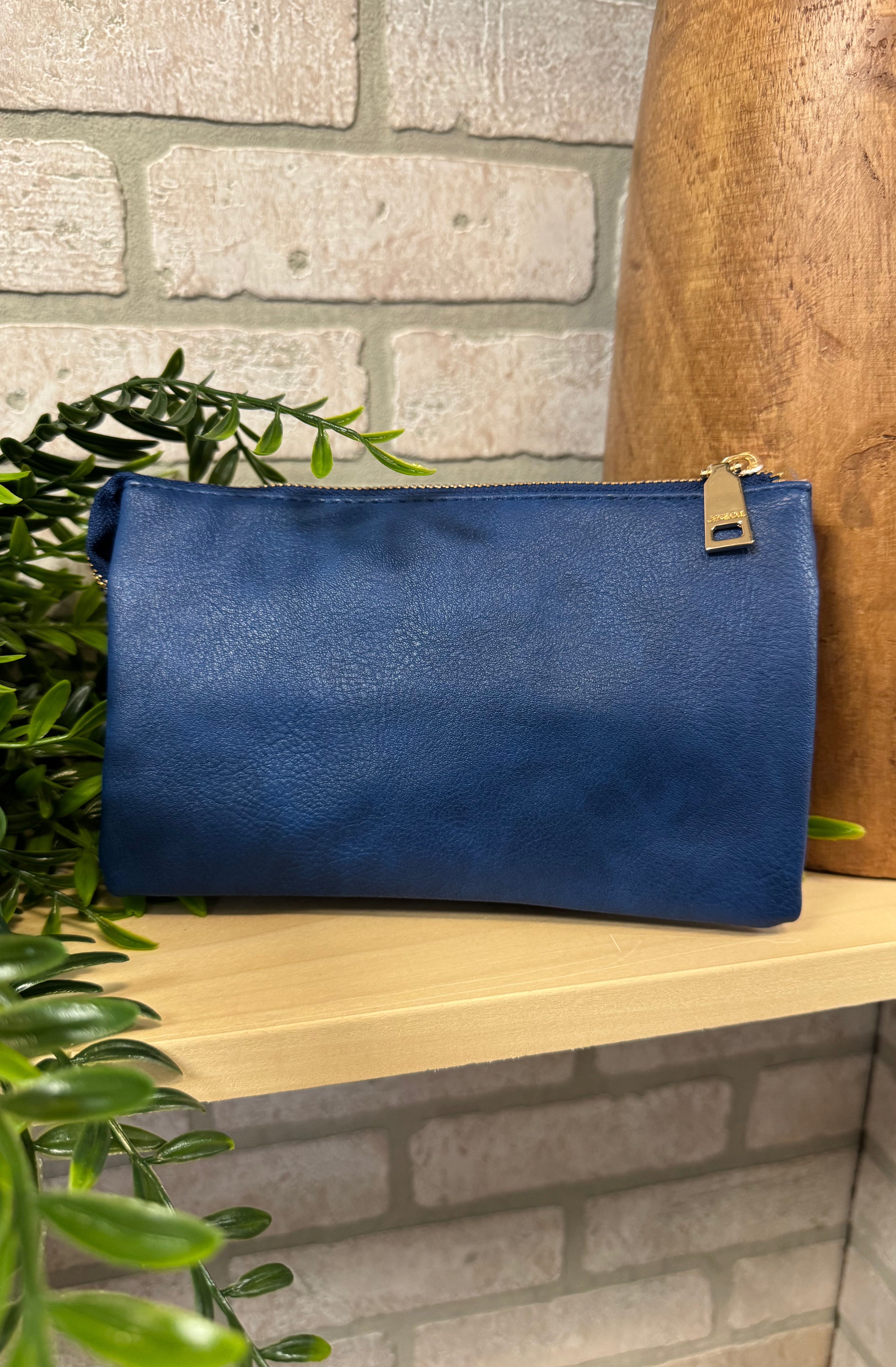 Riley 3 Compartment Crossbody/Wristlet-Crossbody Purses-Jen and Co-The Silo Boutique, Women's Fashion Boutique Located in Warren and Grand Forks North Dakota