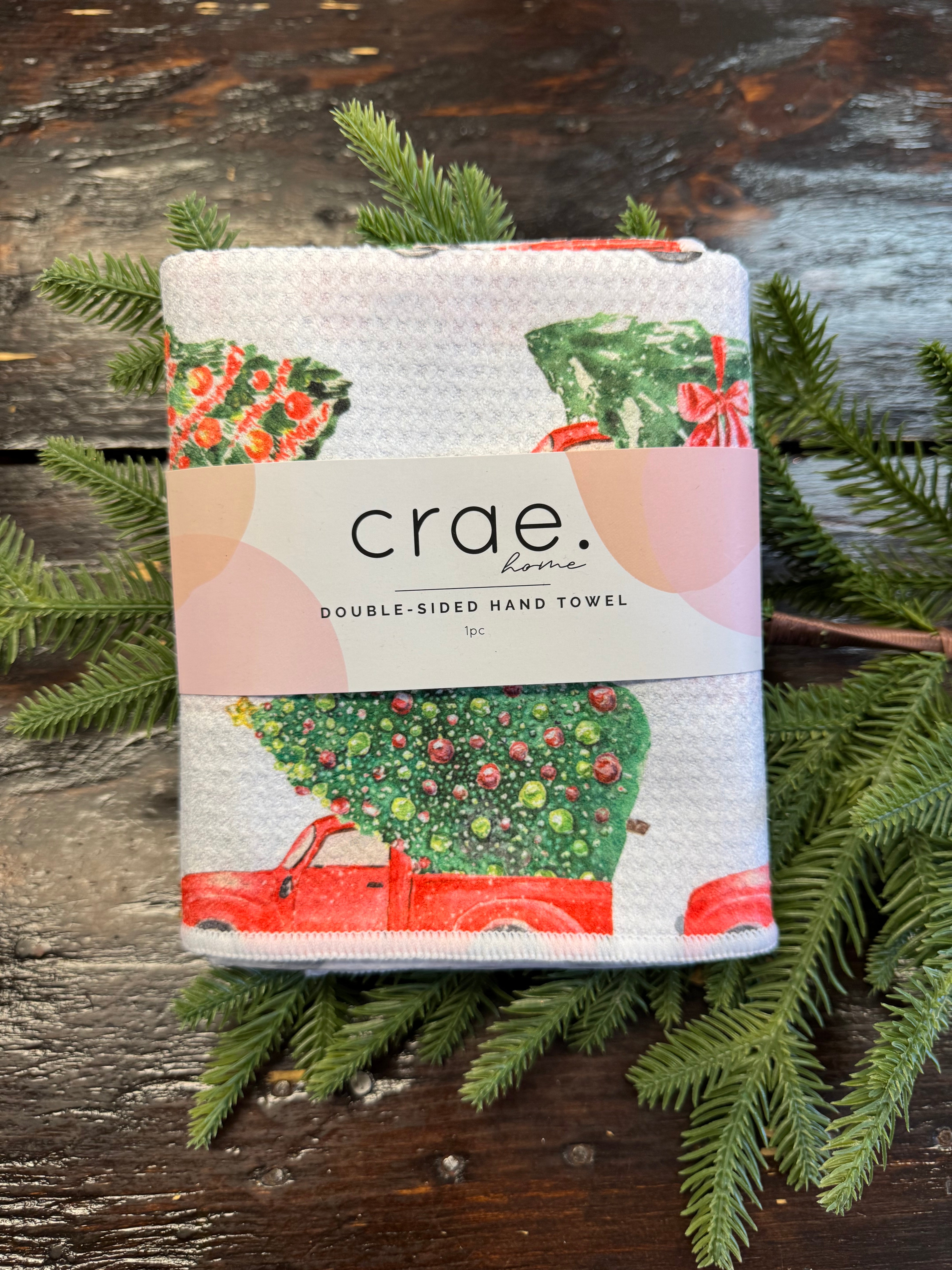 Home For the Holidays Hand Towel-Tea Towels-crae-The Silo Boutique, Women's Fashion Boutique Located in Warren and Grand Forks North Dakota