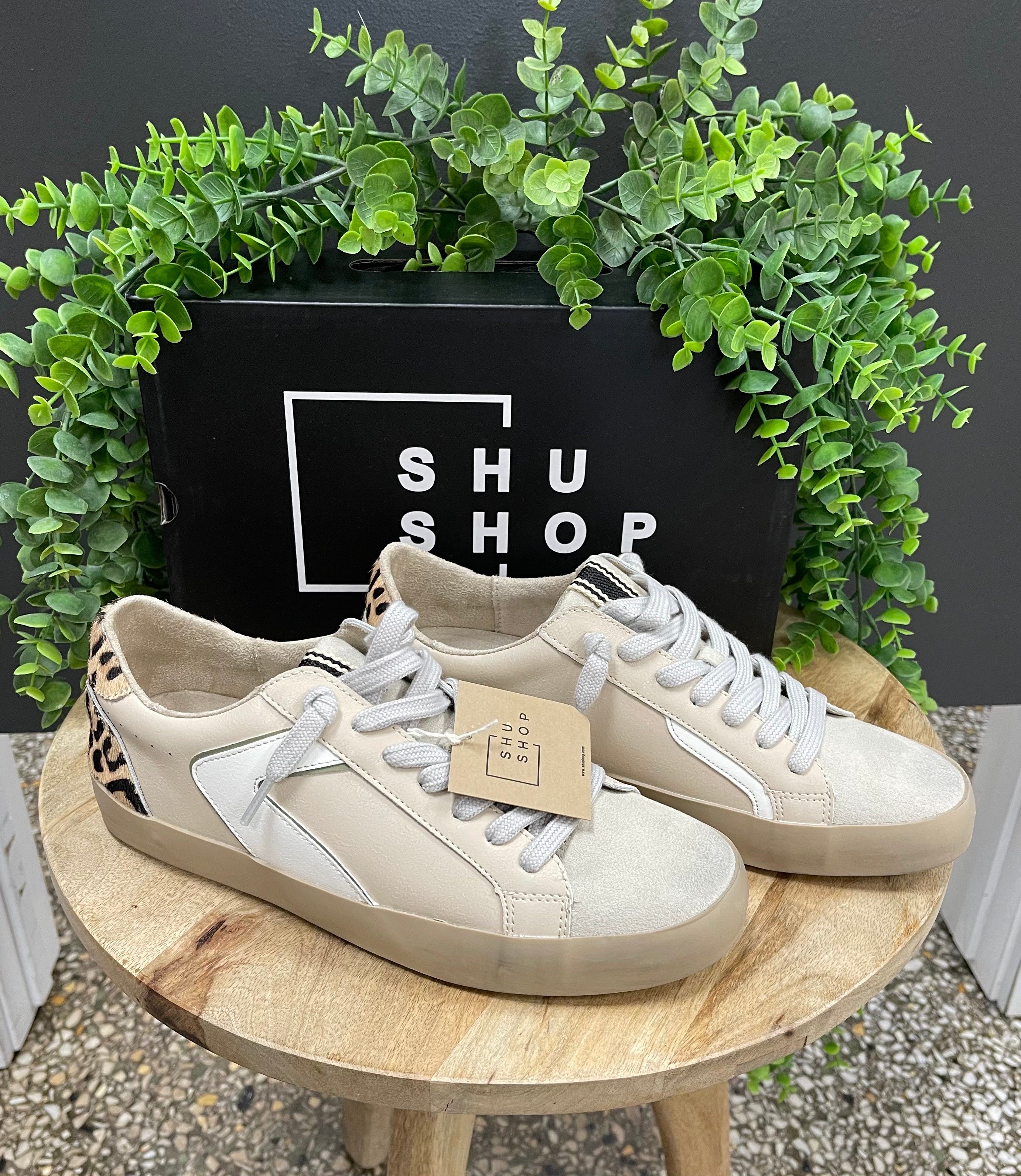 ShuShop Leopard Hair Sneaker-Sneakers-shu-The Silo Boutique, Women's Fashion Boutique Located in Warren and Grand Forks North Dakota