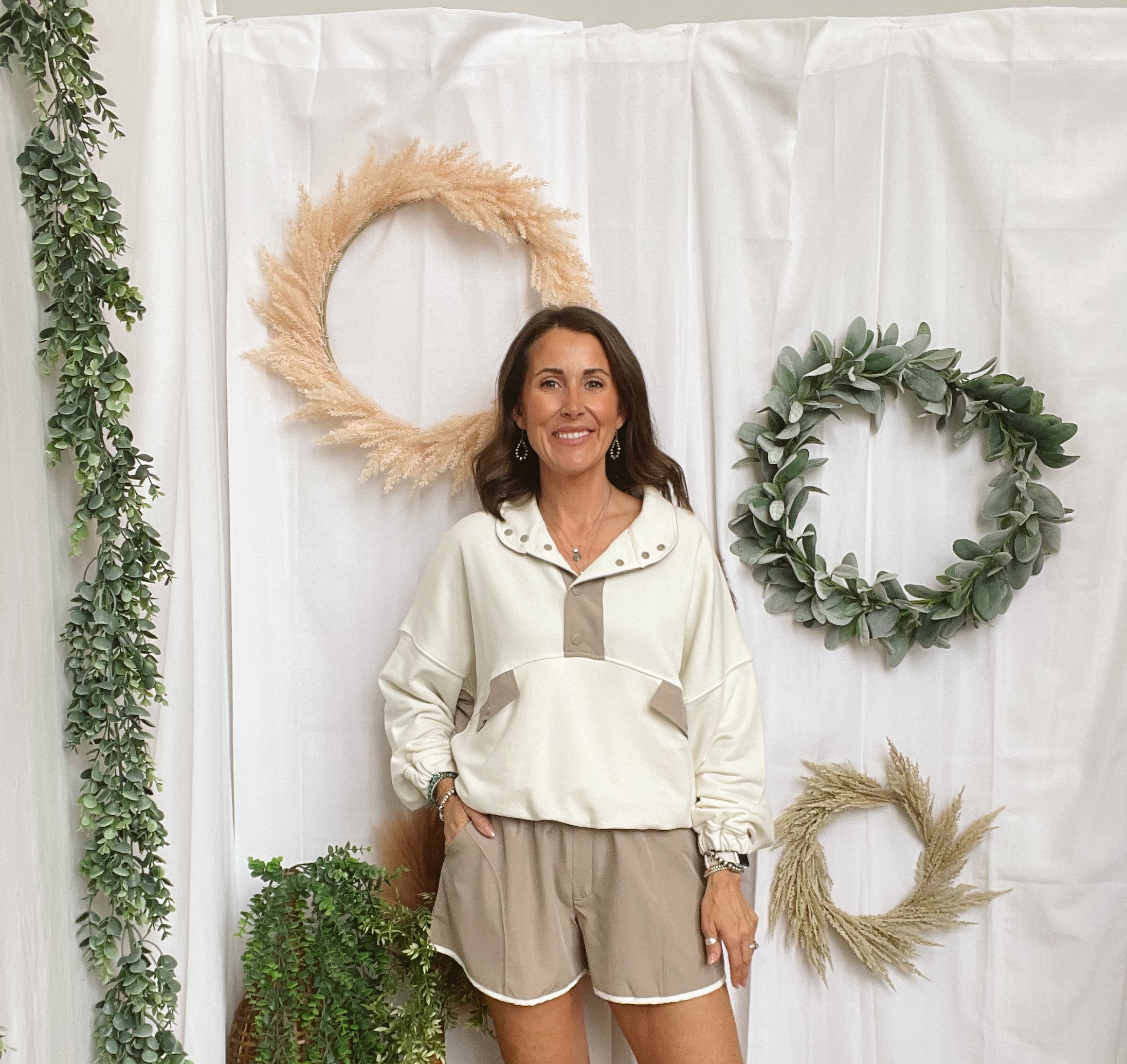 Rae Most Playful Set-Bone/Mocha-Outfit Sets-rae mode-The Silo Boutique, Women's Fashion Boutique Located in Warren and Grand Forks North Dakota
