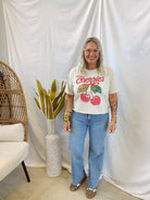 Cherries Graphic Tee-Graphic Tees-zutter-The Silo Boutique, Women's Fashion Boutique Located in Warren and Grand Forks North Dakota